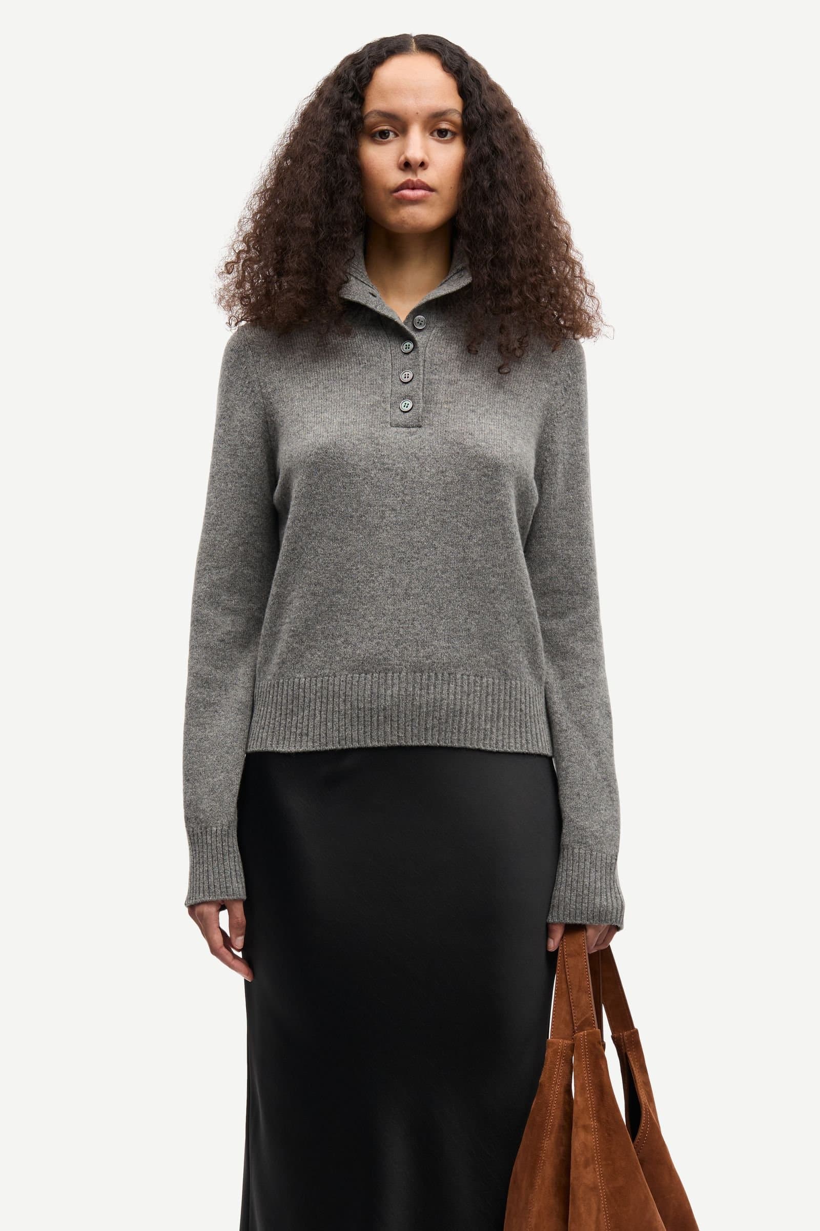 Saelif turtleneck 15010 Dark Grey Mel.