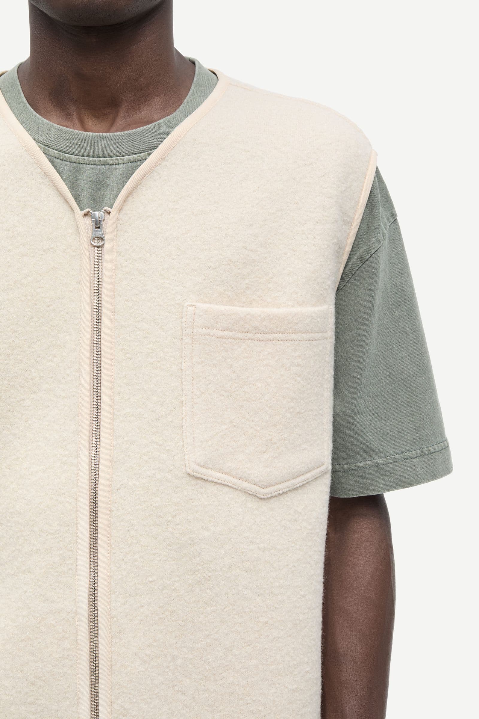 Sahannes vest 14612 Oatmeal