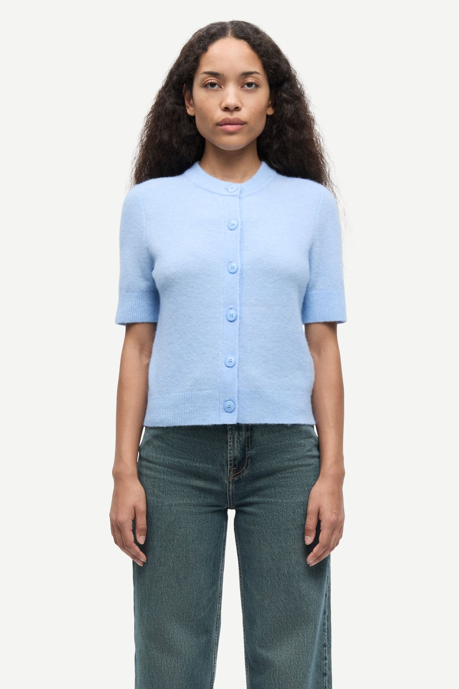 Sanoura ss cardigan 15556 Cashmere Blue