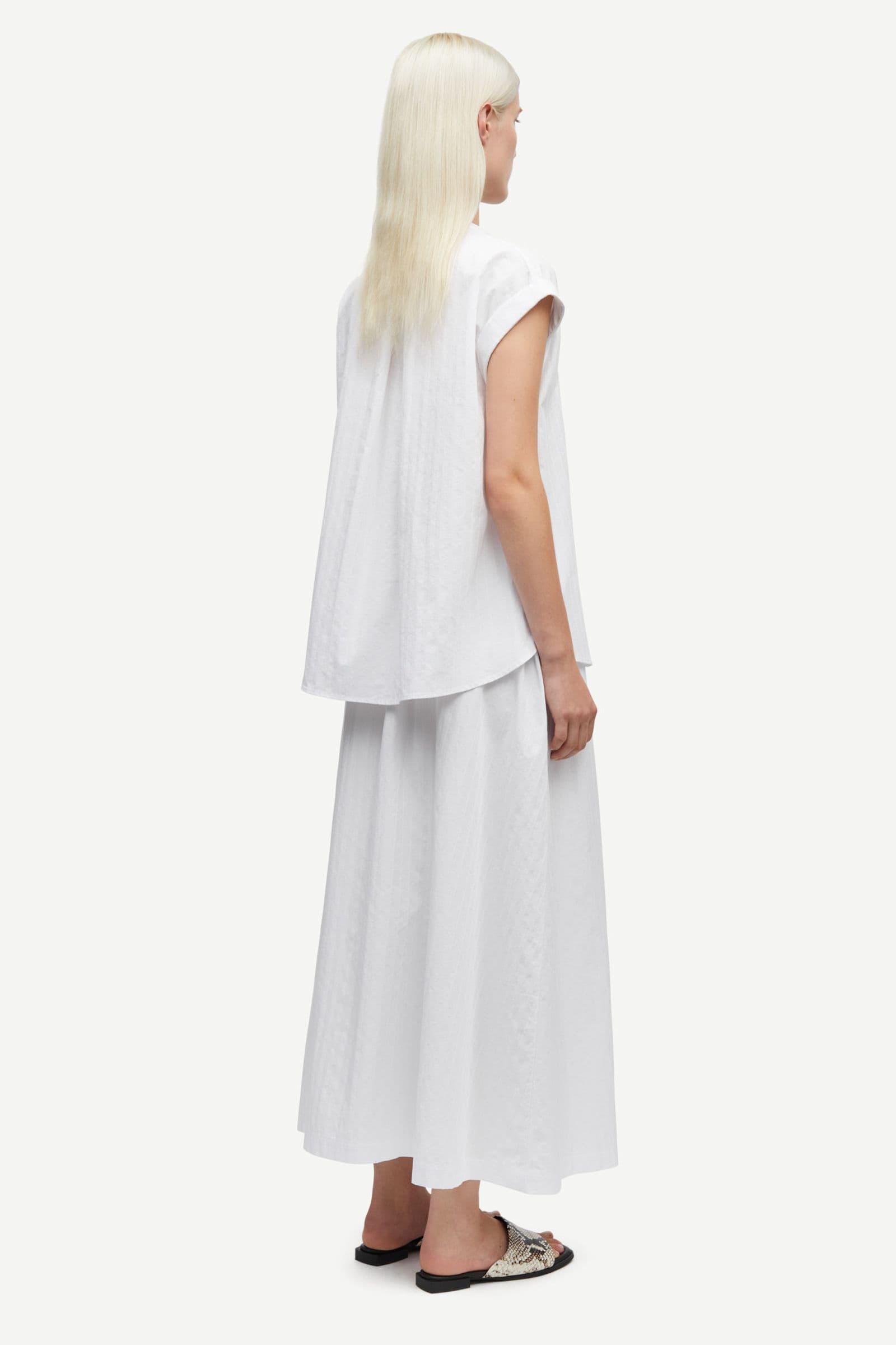 Satina ss shirt 15646 White