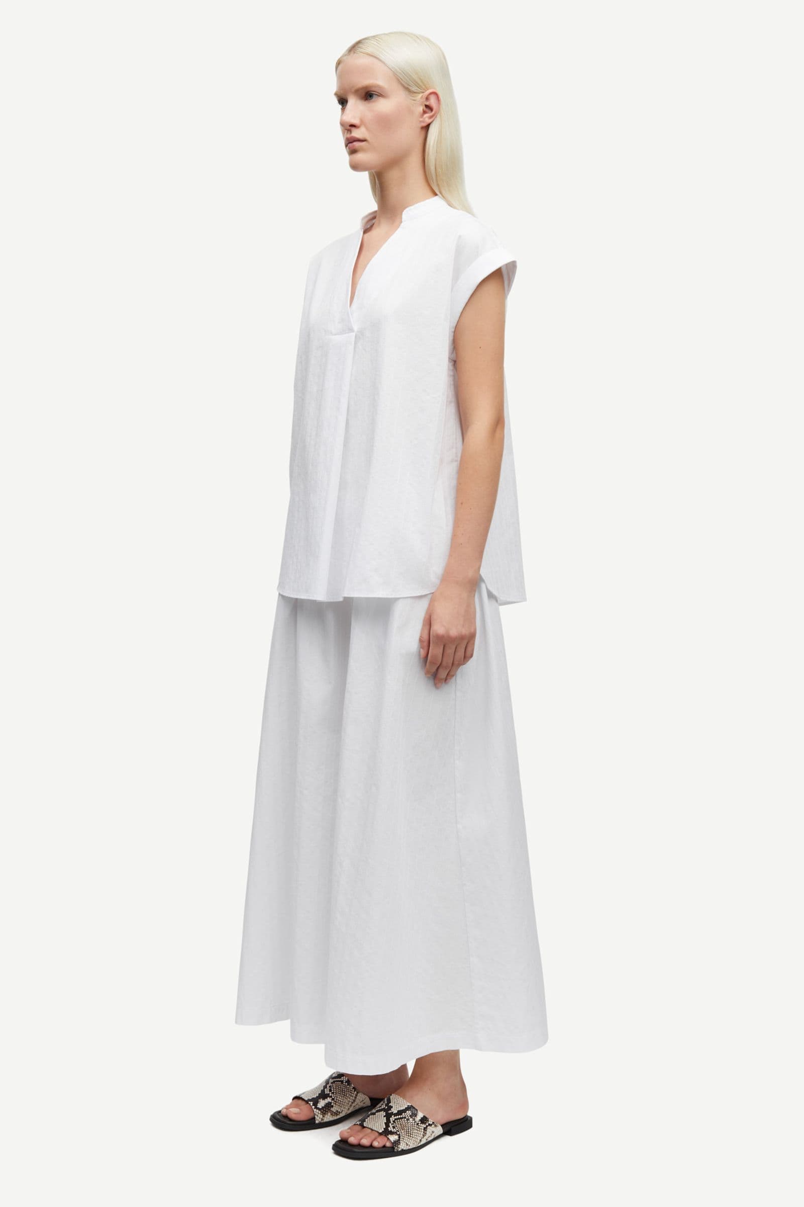 Satina ss shirt 15646 White