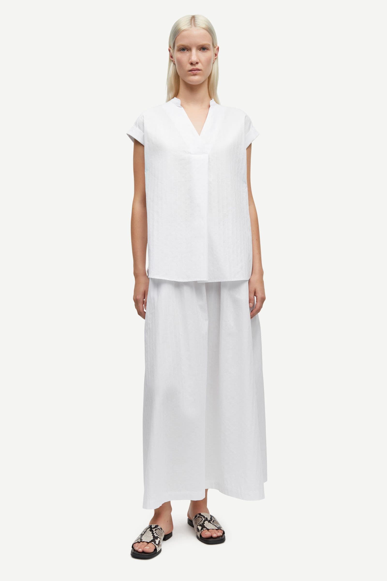 Satina ss shirt 15646 White