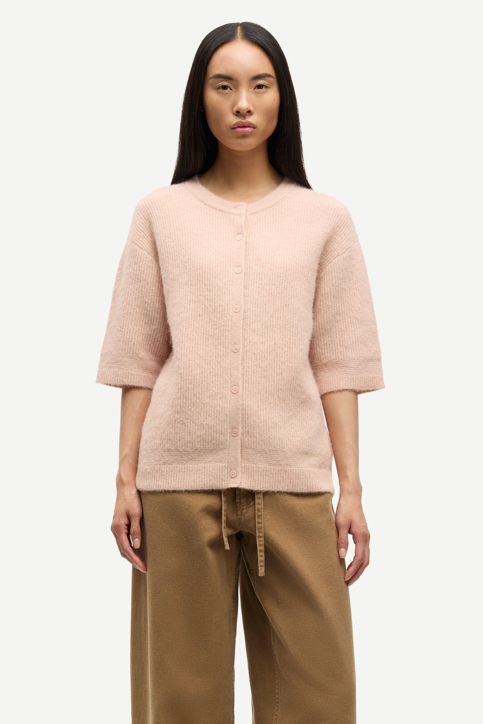 Saanoura ss cardigan 7355 Cameo Rose