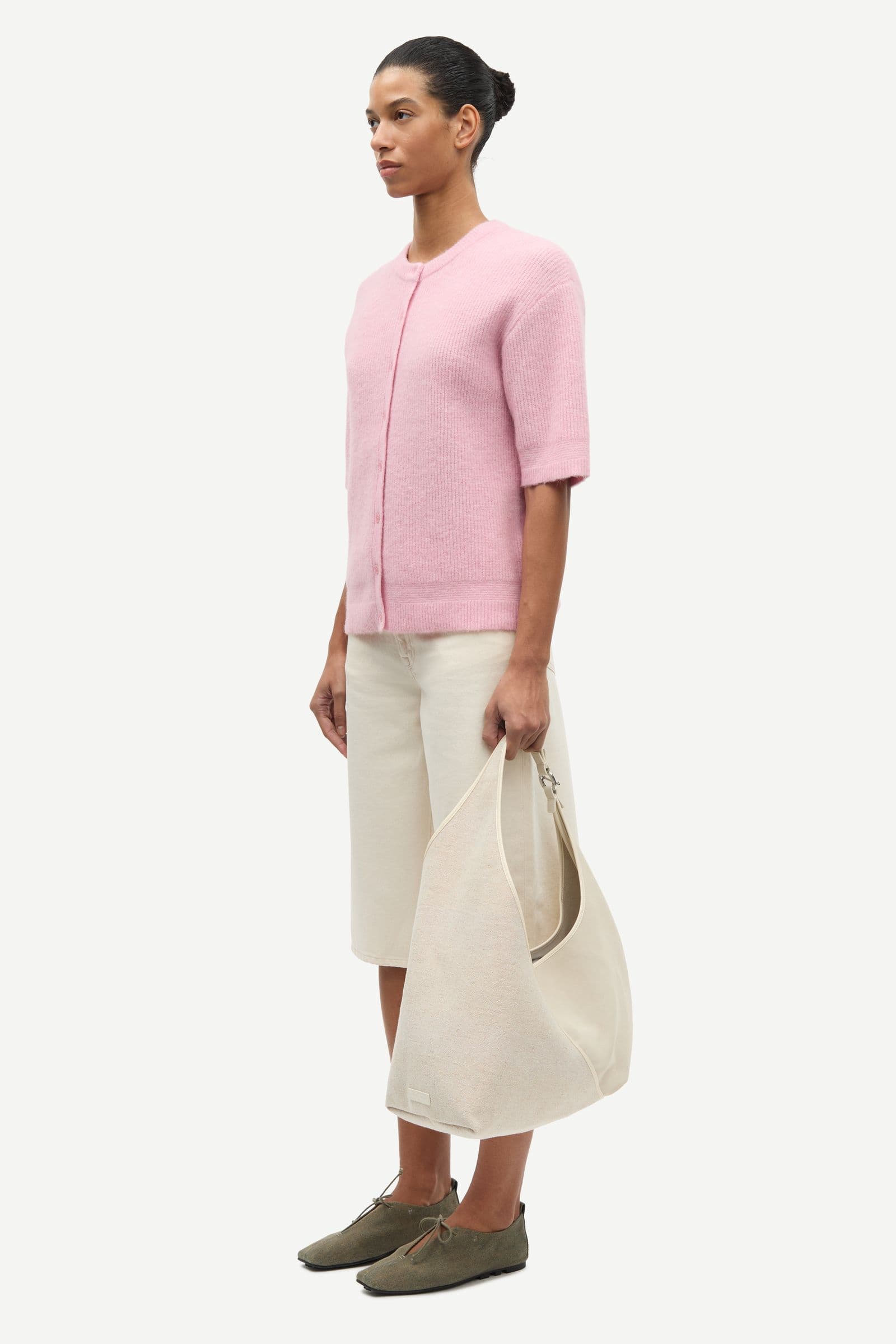 Saanoura ss cardigan 7355 Bleached Mauve