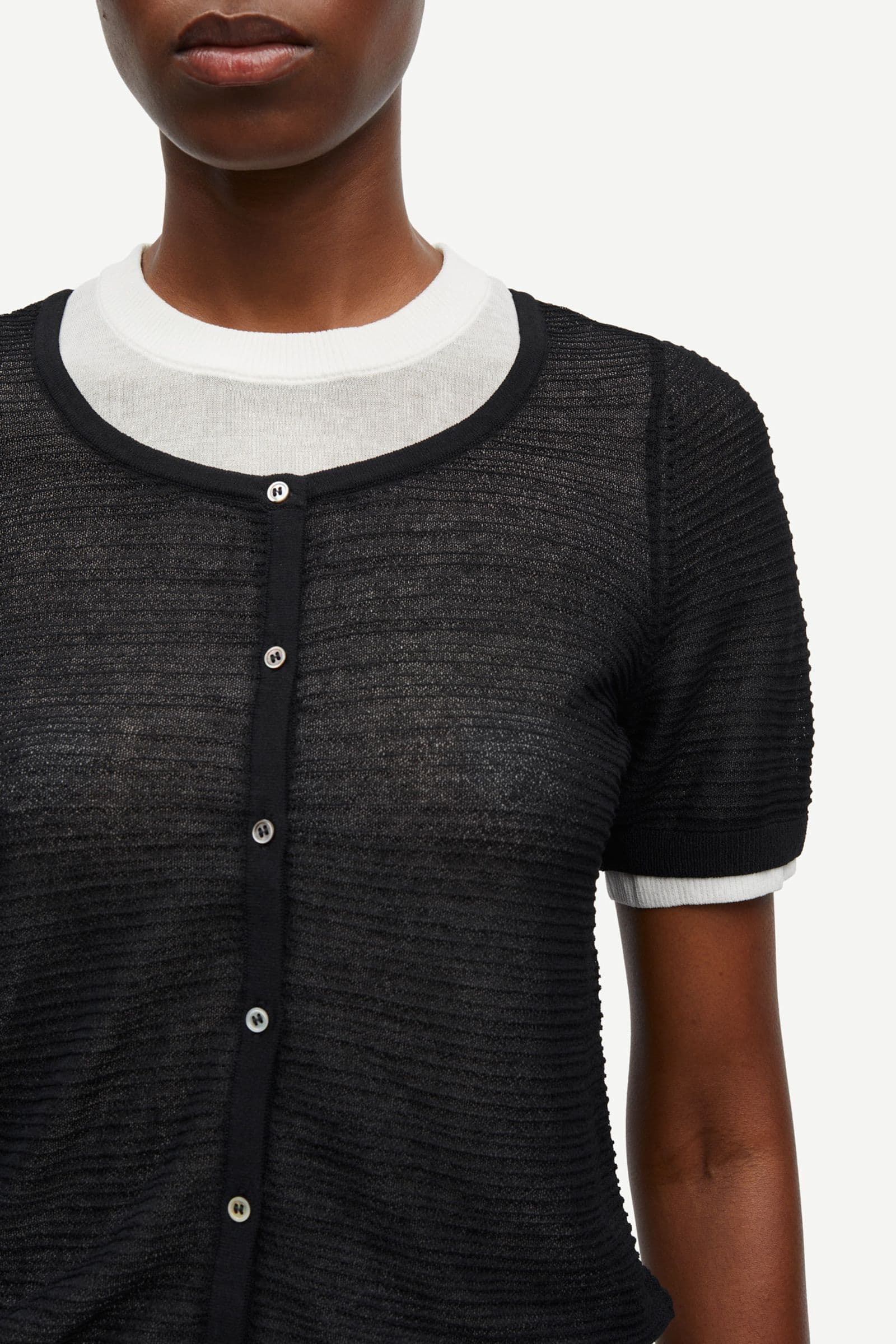 Sapena ss cardigan 15635 Black