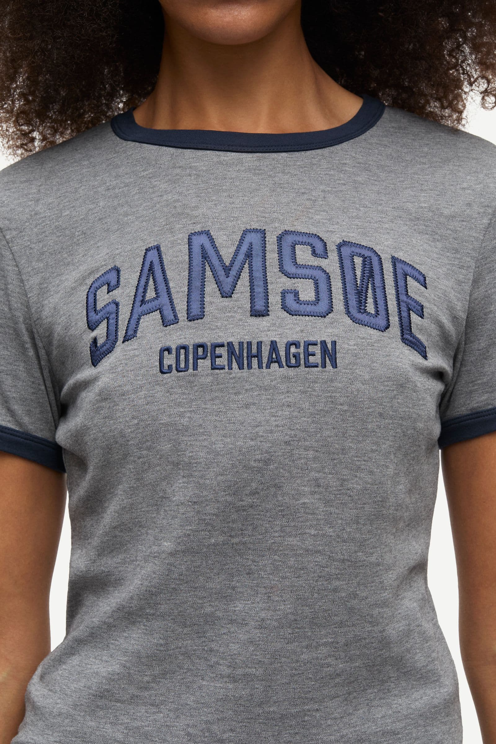 Sabond ss t-shirt 15318 Mid Grey Mel.