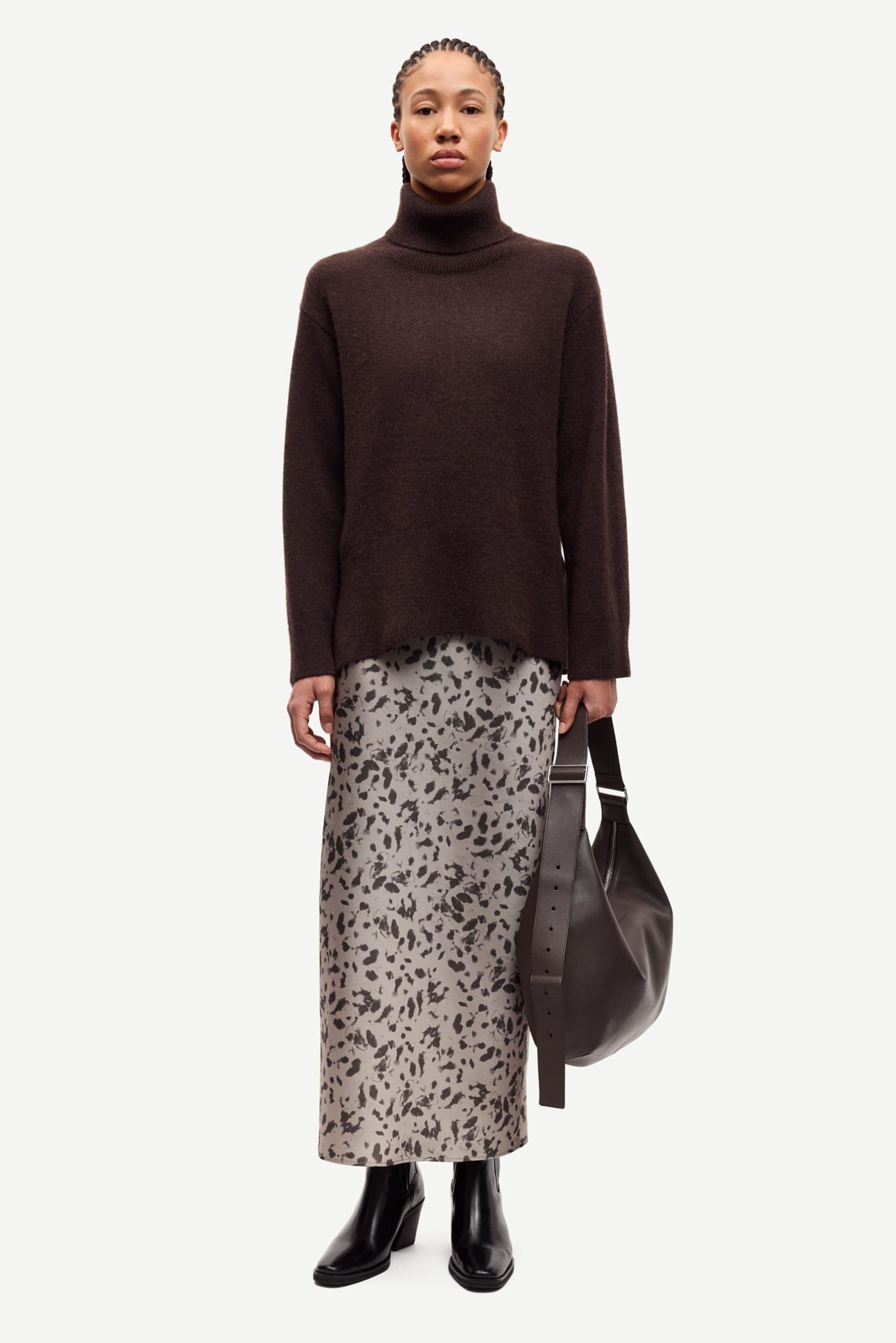 Samartina turtleneck 15722 Black Coffee