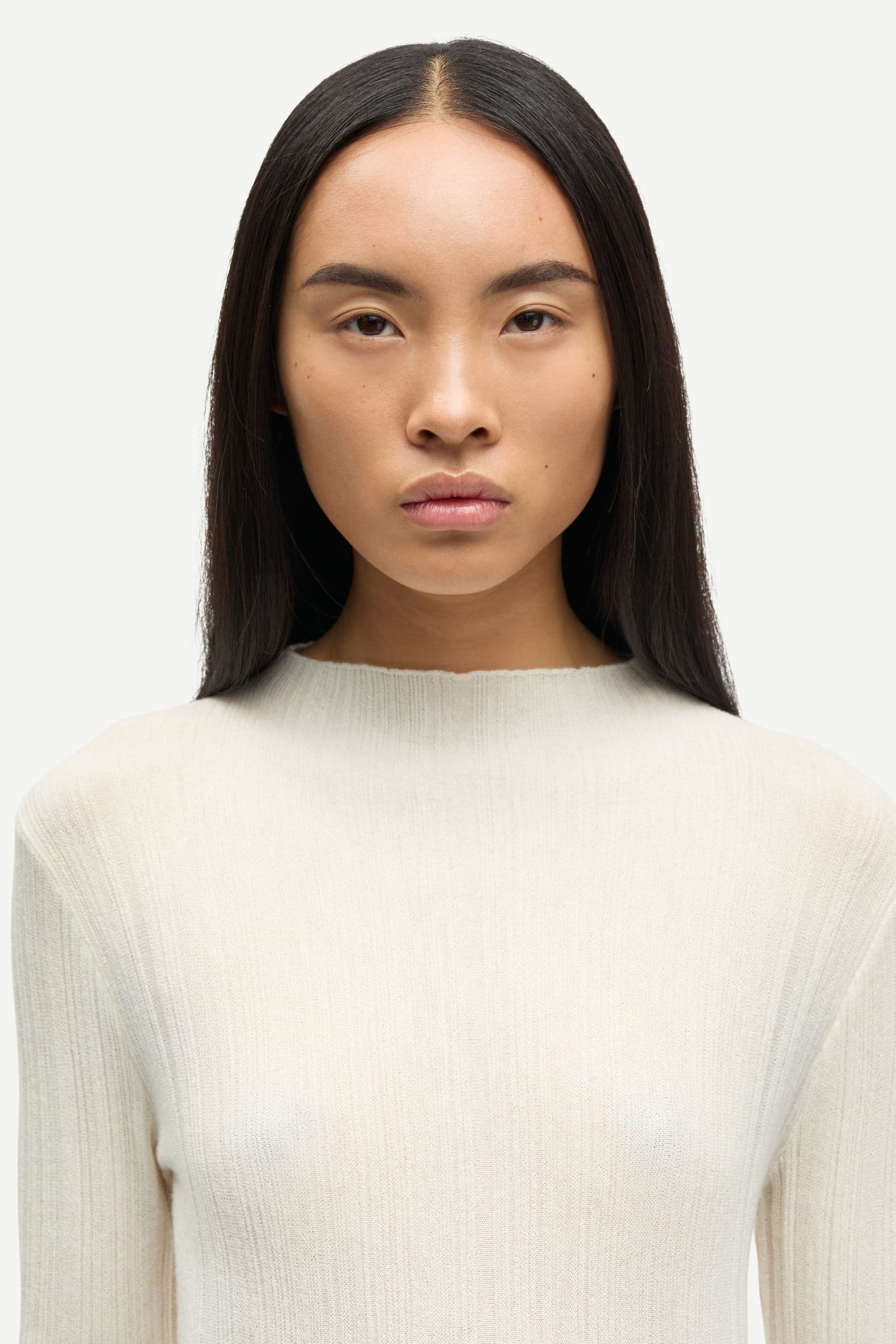 Sajose turtleneck 15735 Clear Cream