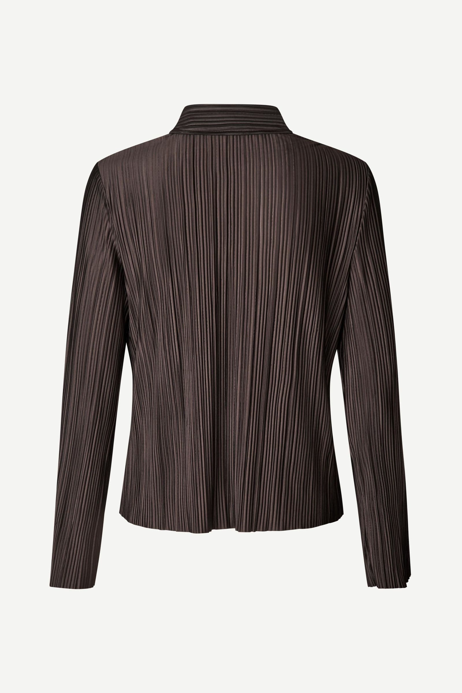 Sauma ls shirt 10167 Black Coffee