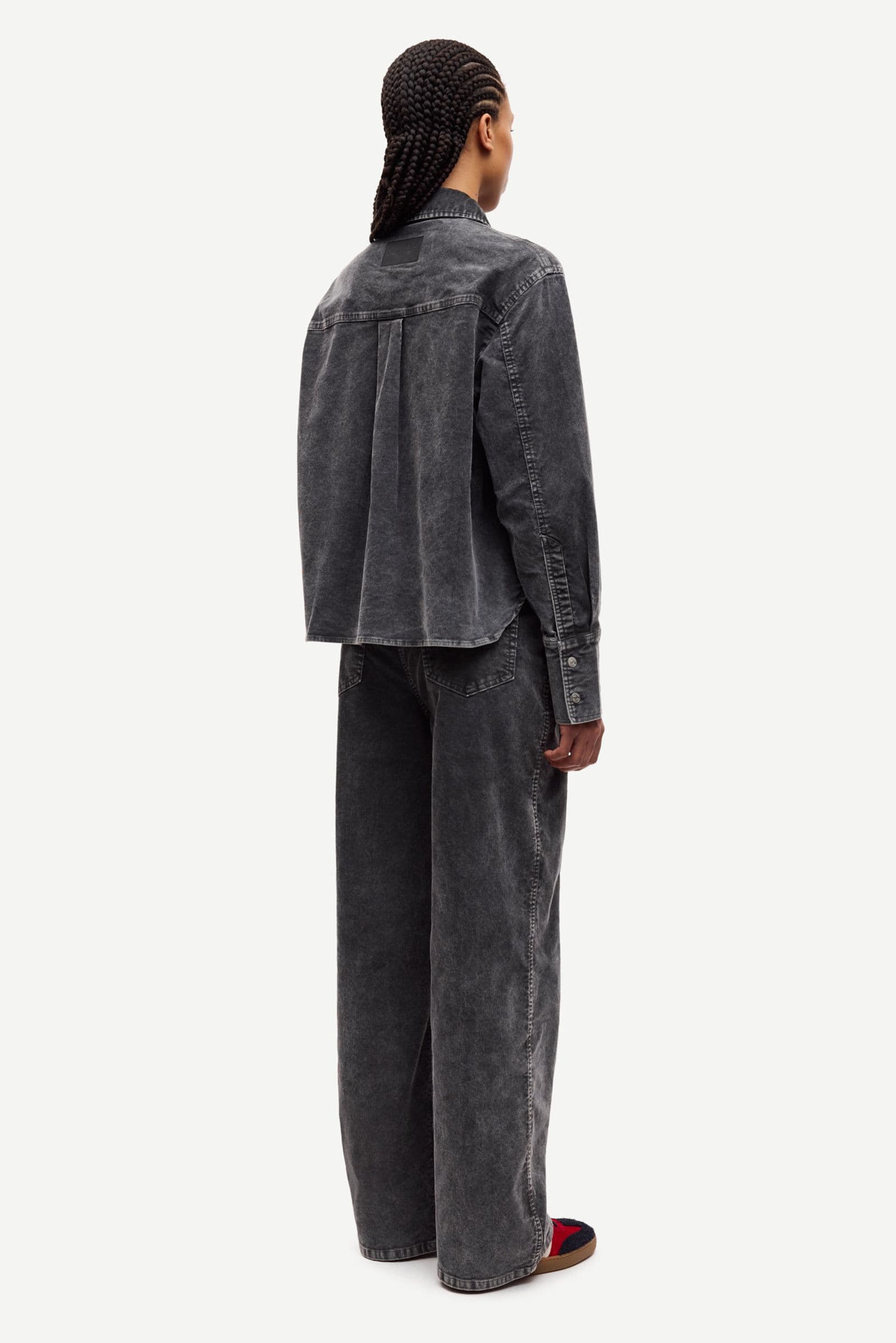 Sasofie patch pocket shirt 15792 Asphalt