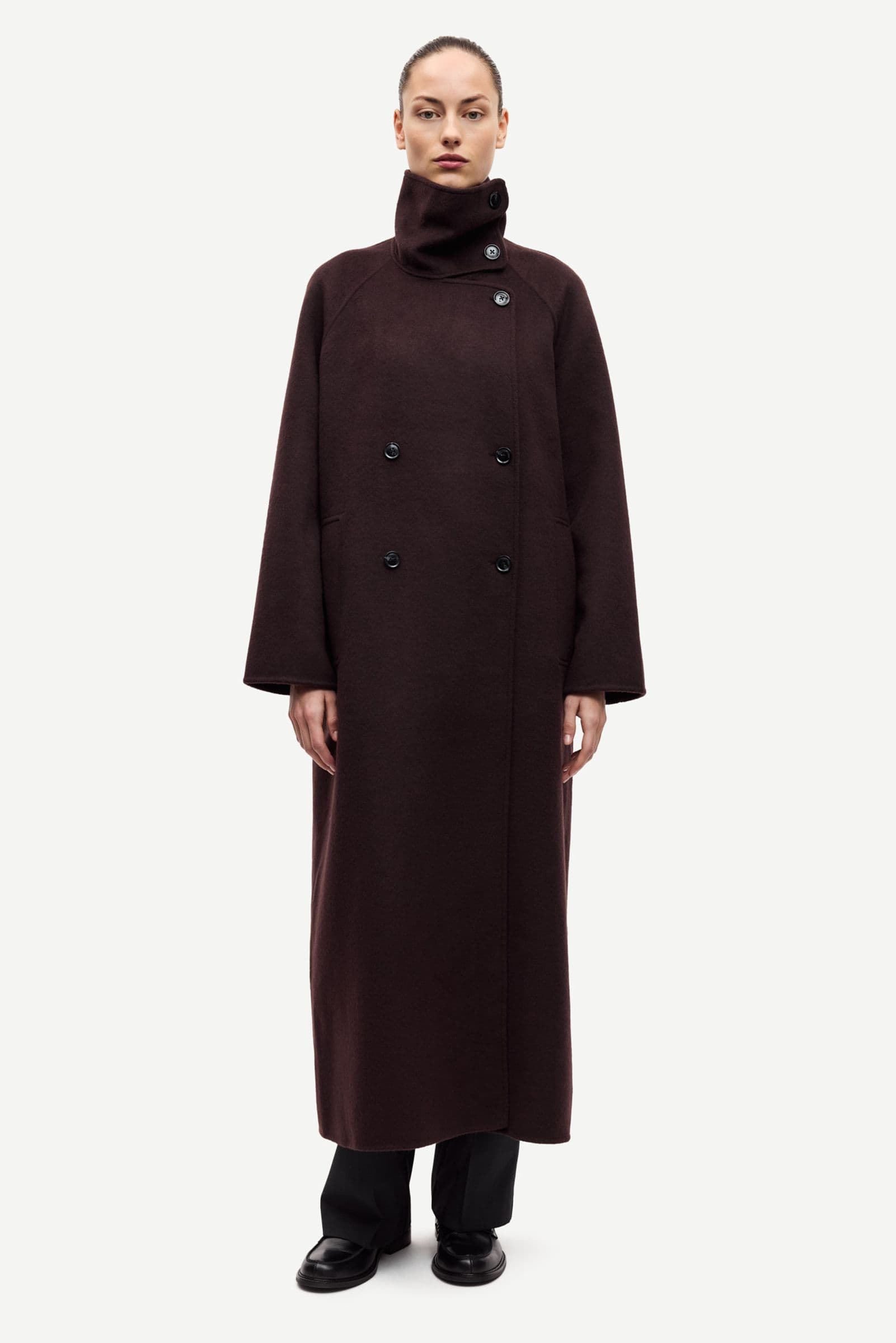 Sahanne coat 15772 Black Coffee