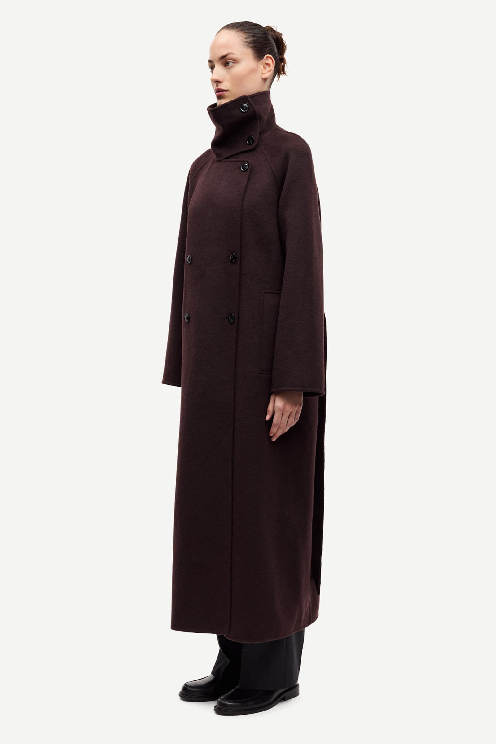 Sahanne coat 15772 Black Coffee