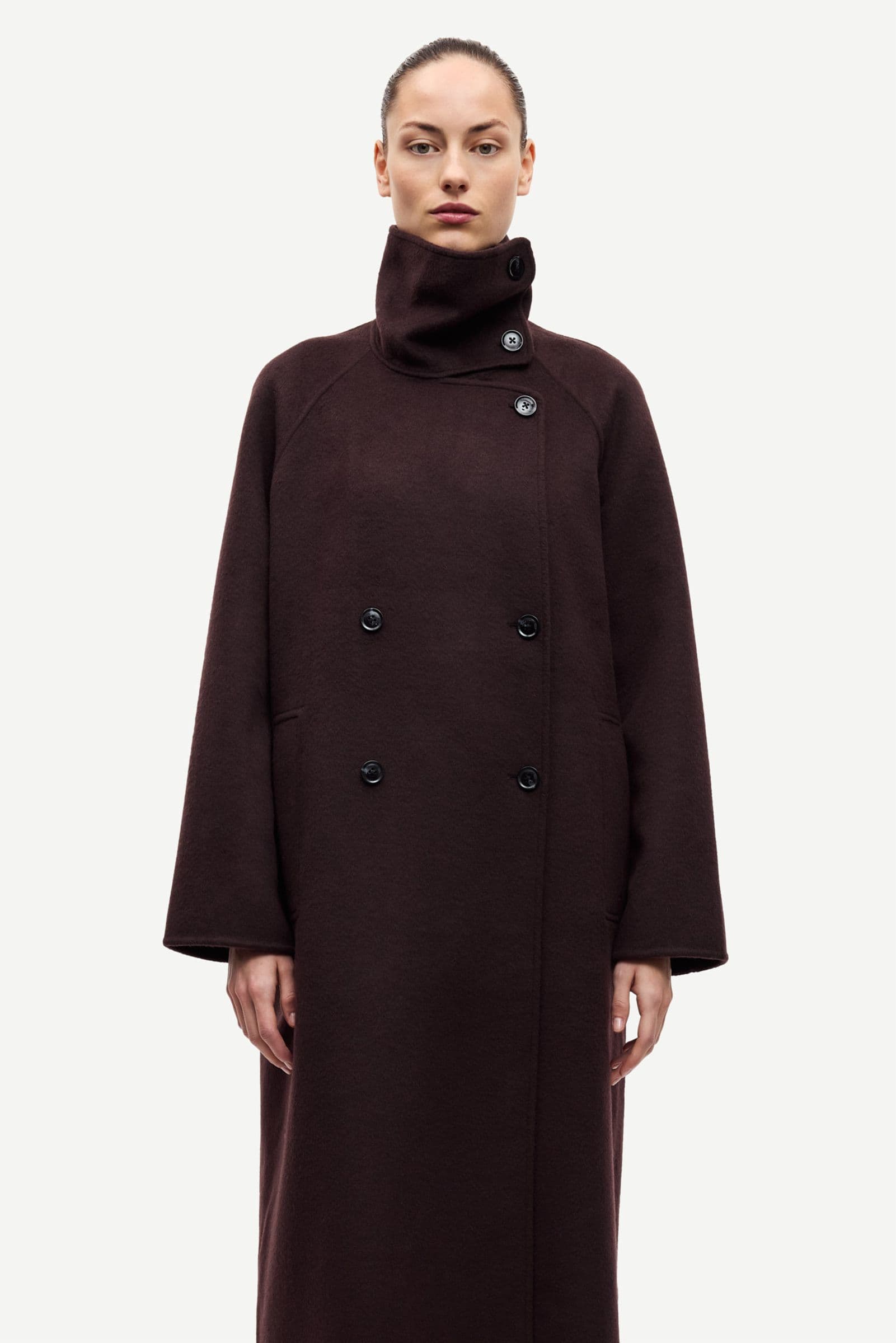 Sahanne coat 15772 Black Coffee