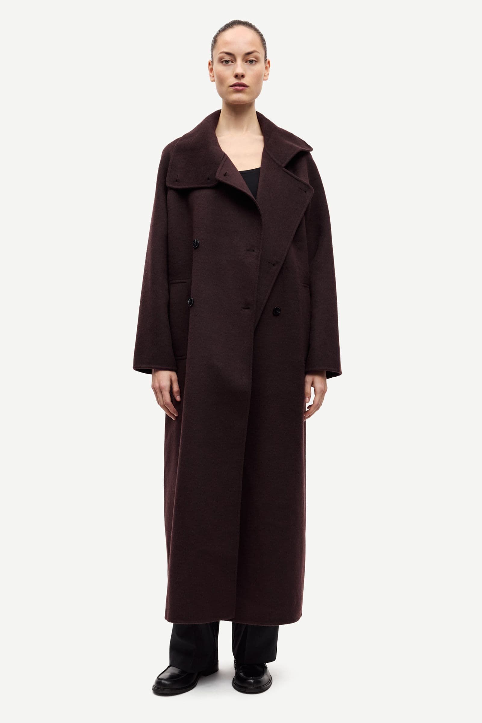 Sahanne coat 15772 Black Coffee