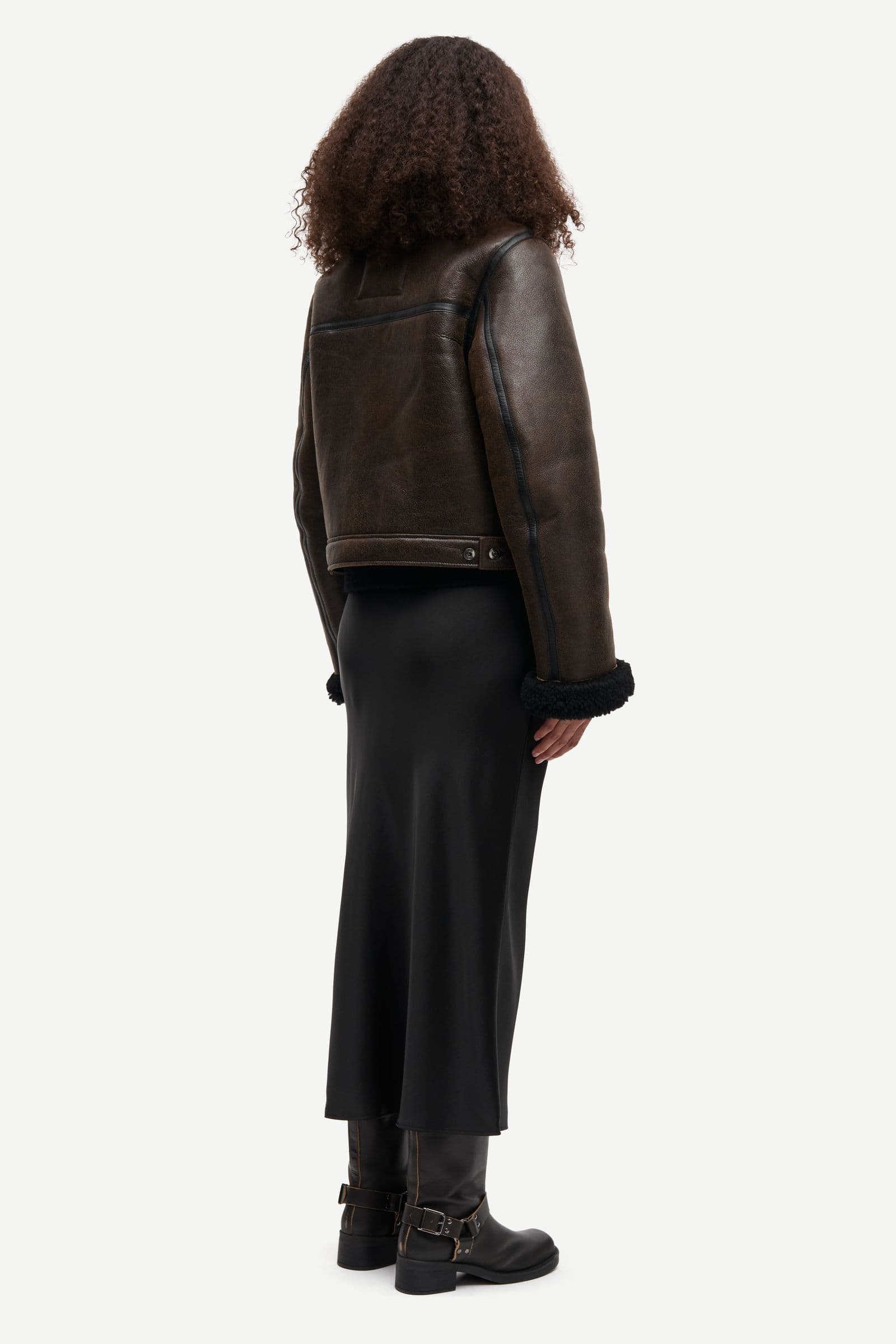 Safreya jacket 15692 Dark brown crackled