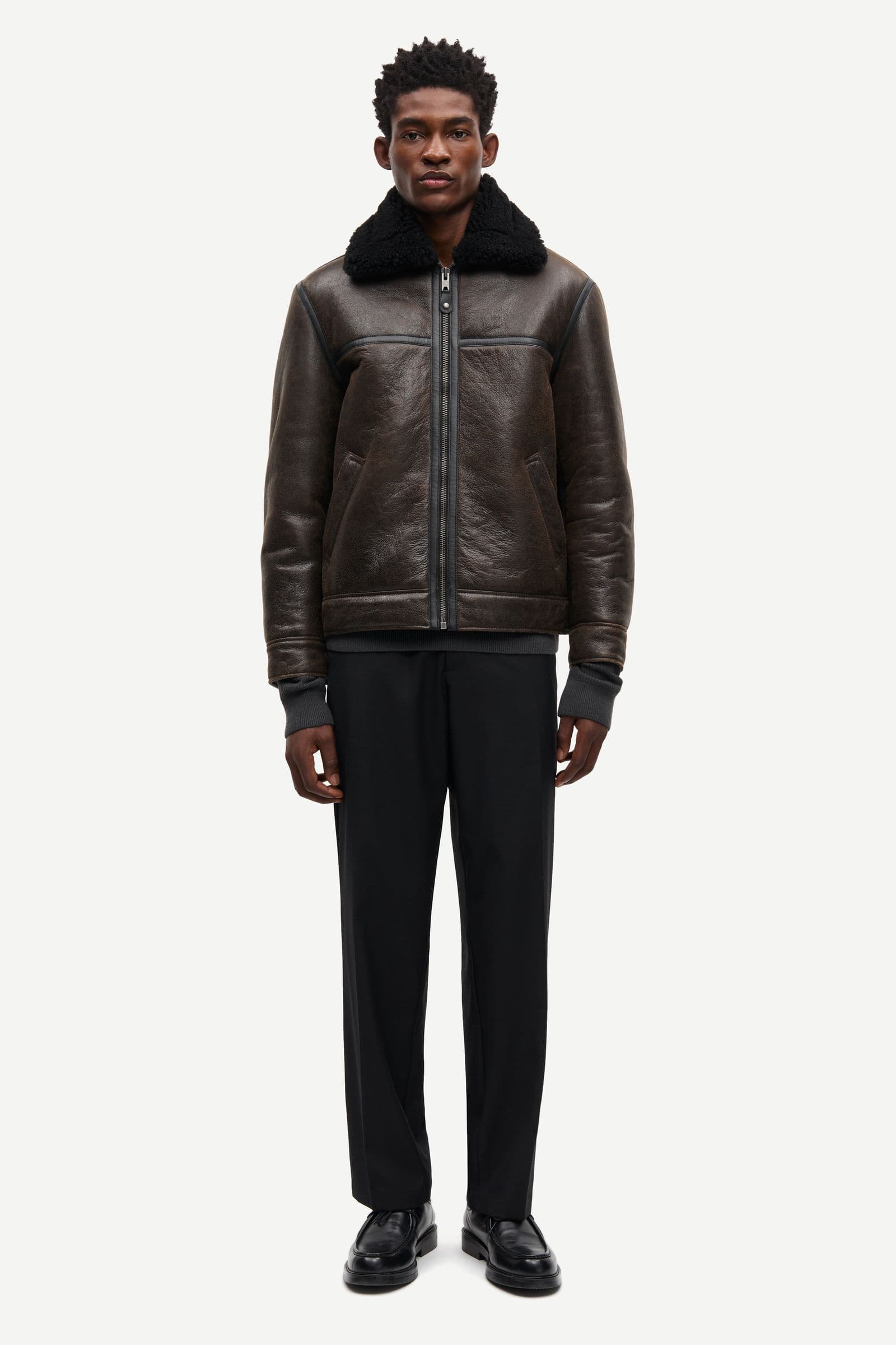 Saboy jacket 15692 Dark brown crackled