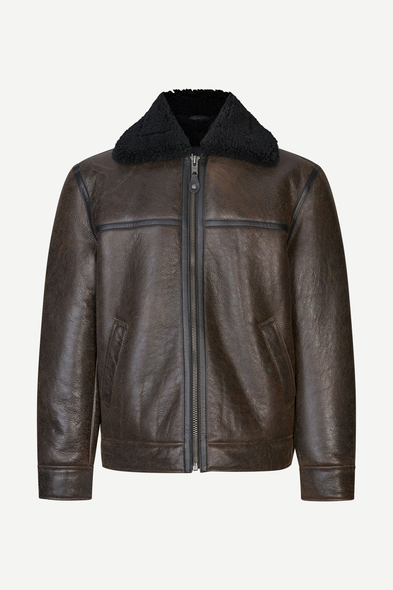 Saboy jacket 15692 Dark brown crackled