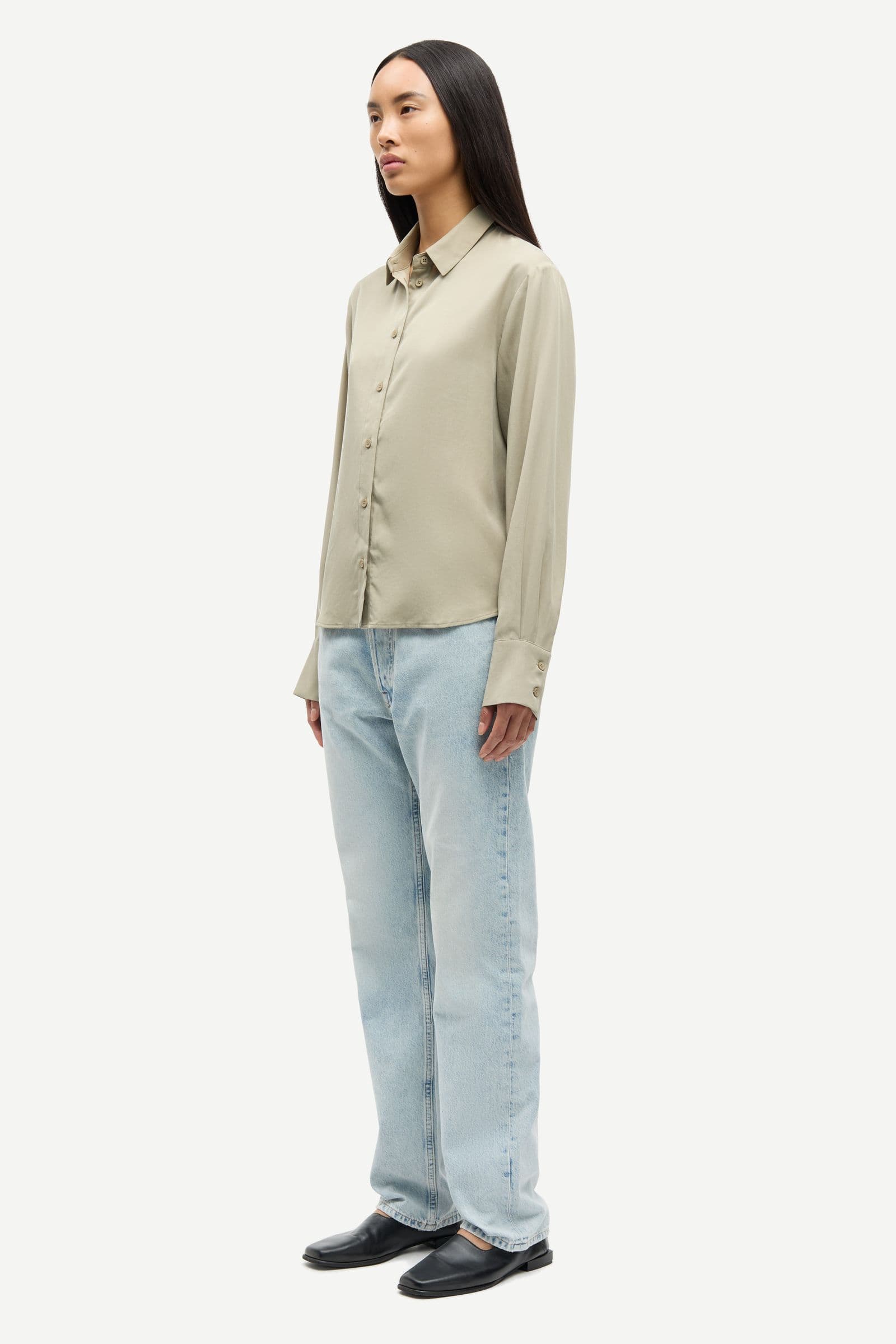 Samina ls shirt 14028 Silver Sage