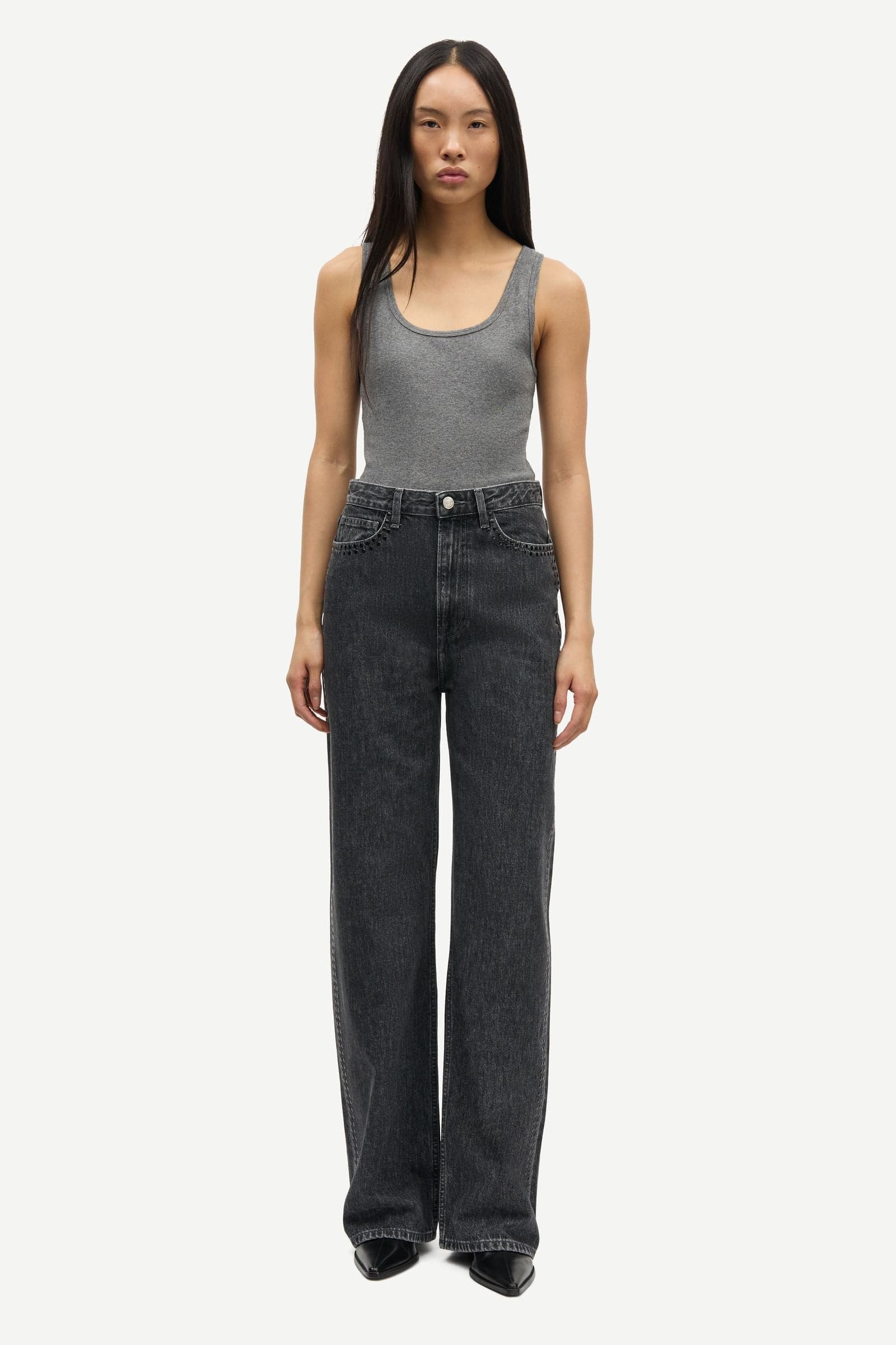 Sashelly jeans 15590 Grey cloud