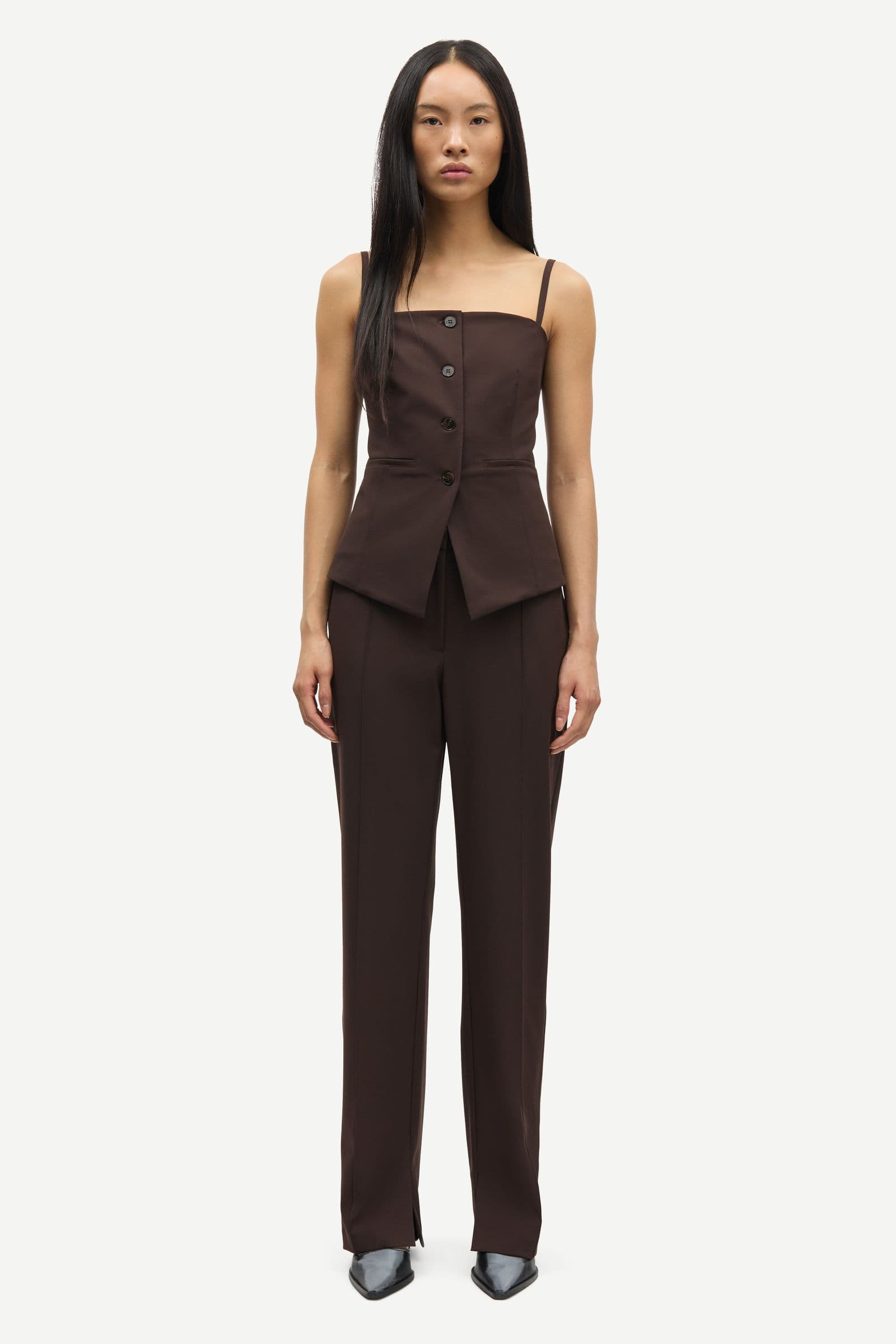 Saloto trousers 15547 Black Coffee