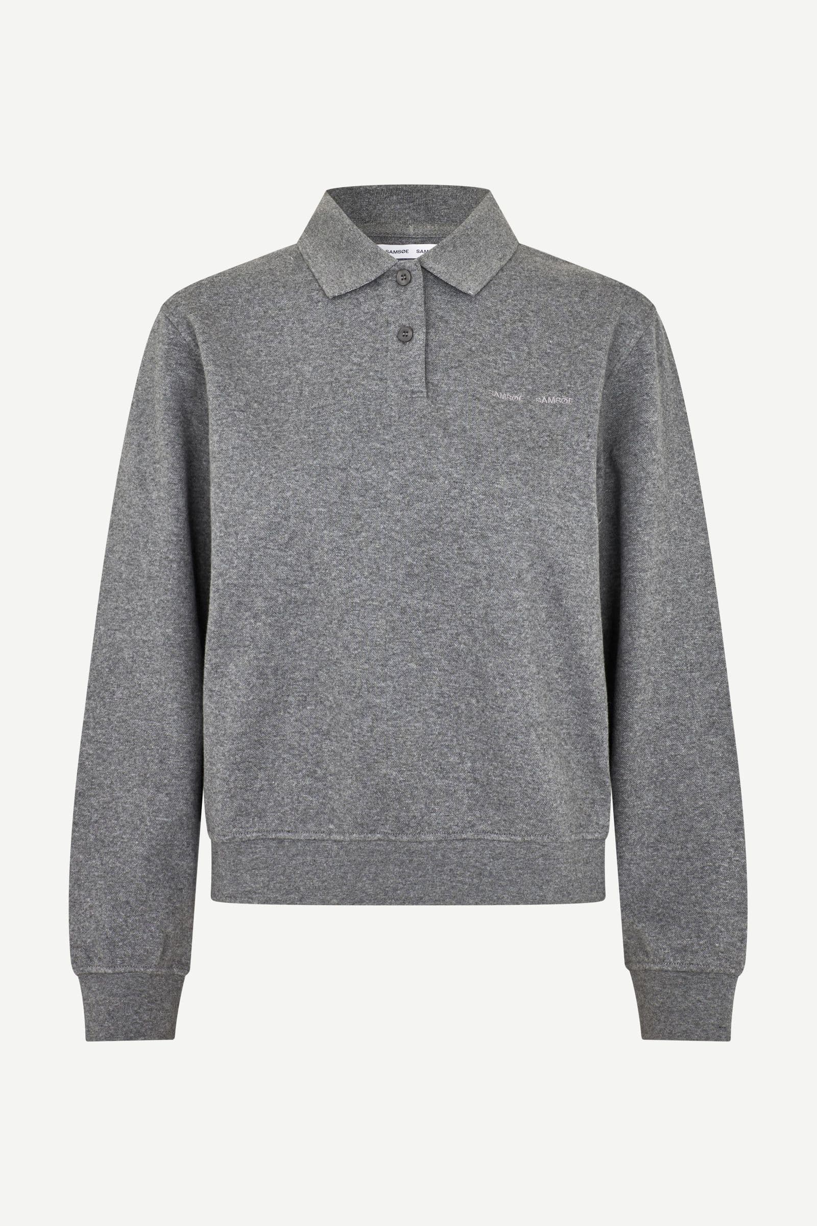 Sadory ls polo 15512 Mid Grey Mel.