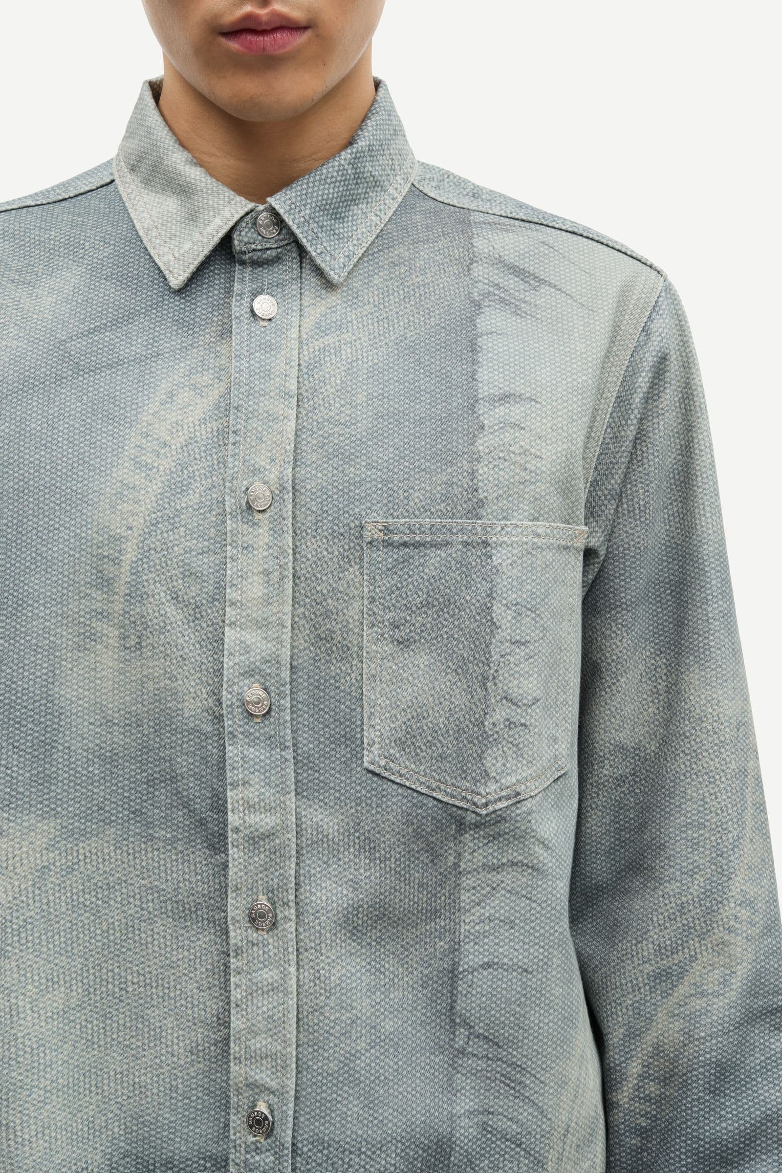 Sadamon shirt 15620 Textile Blue
