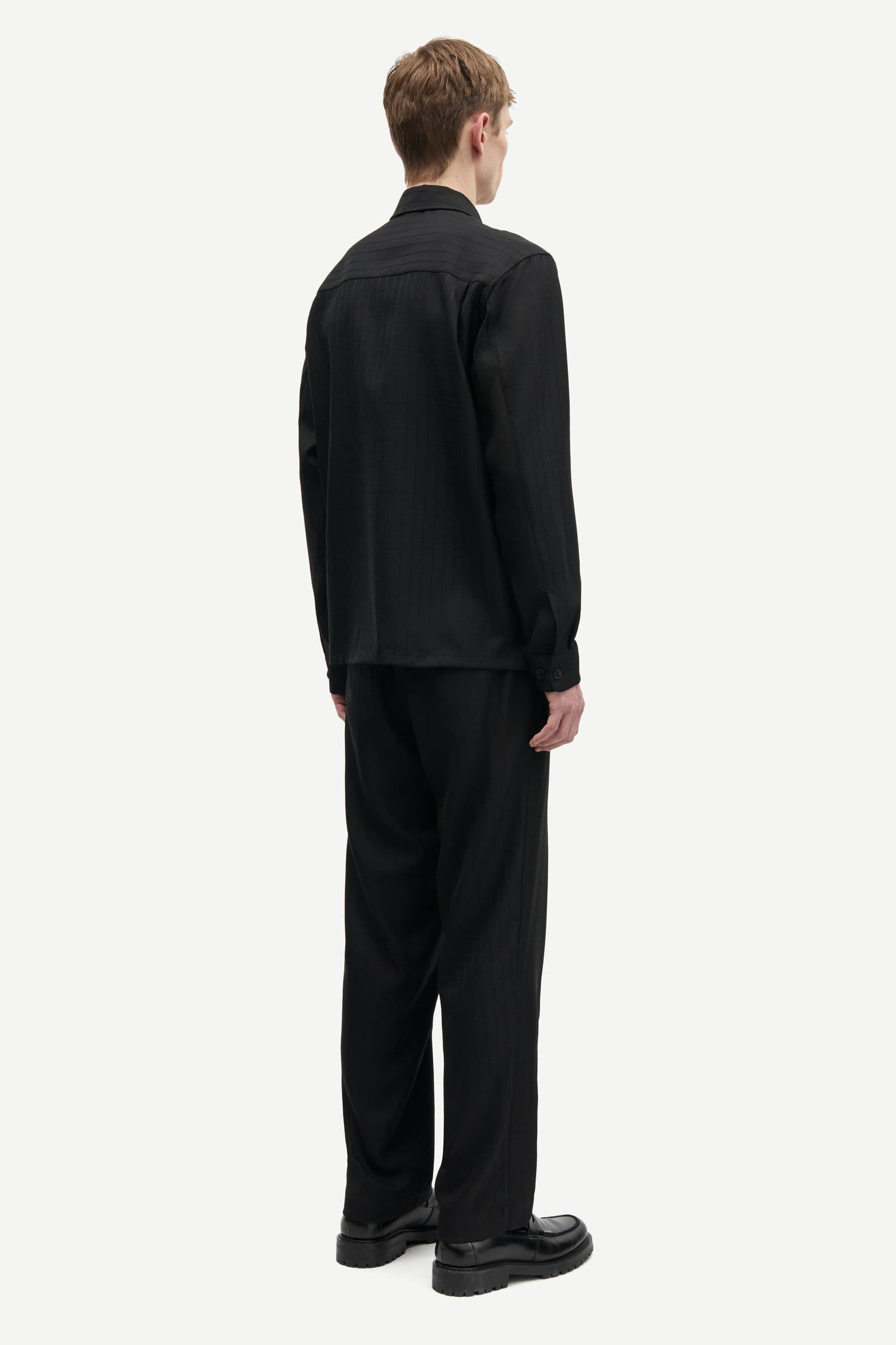 Sanoah trousers 15844 Black Pinstripe