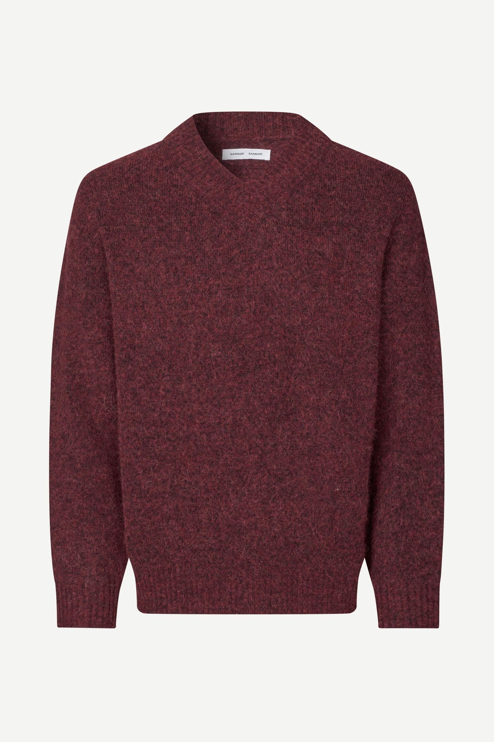 Safloyd v-neck 15827 Rum Raisin Mel.