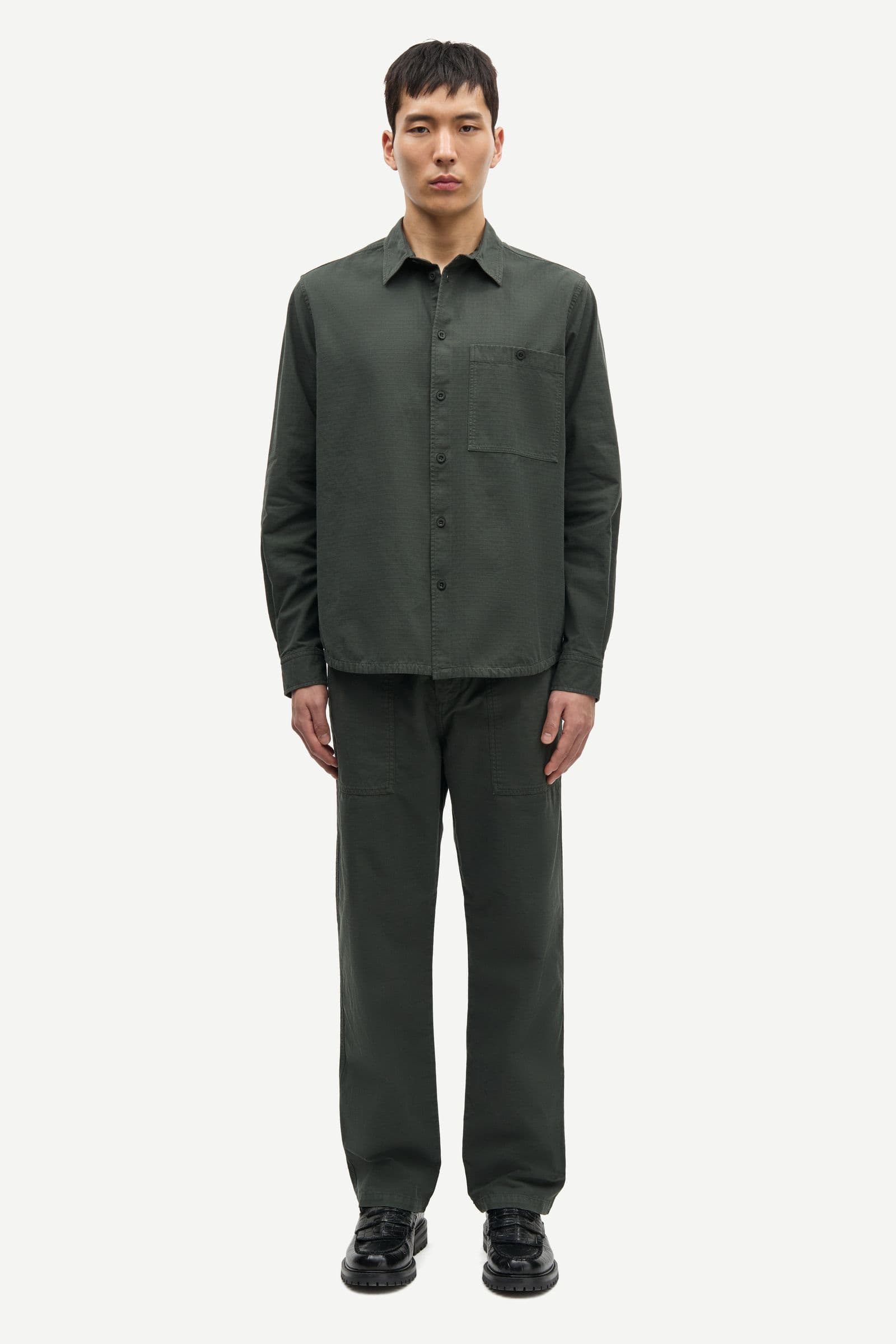 Sajabari fly trousers 15840 Dark Evergreen