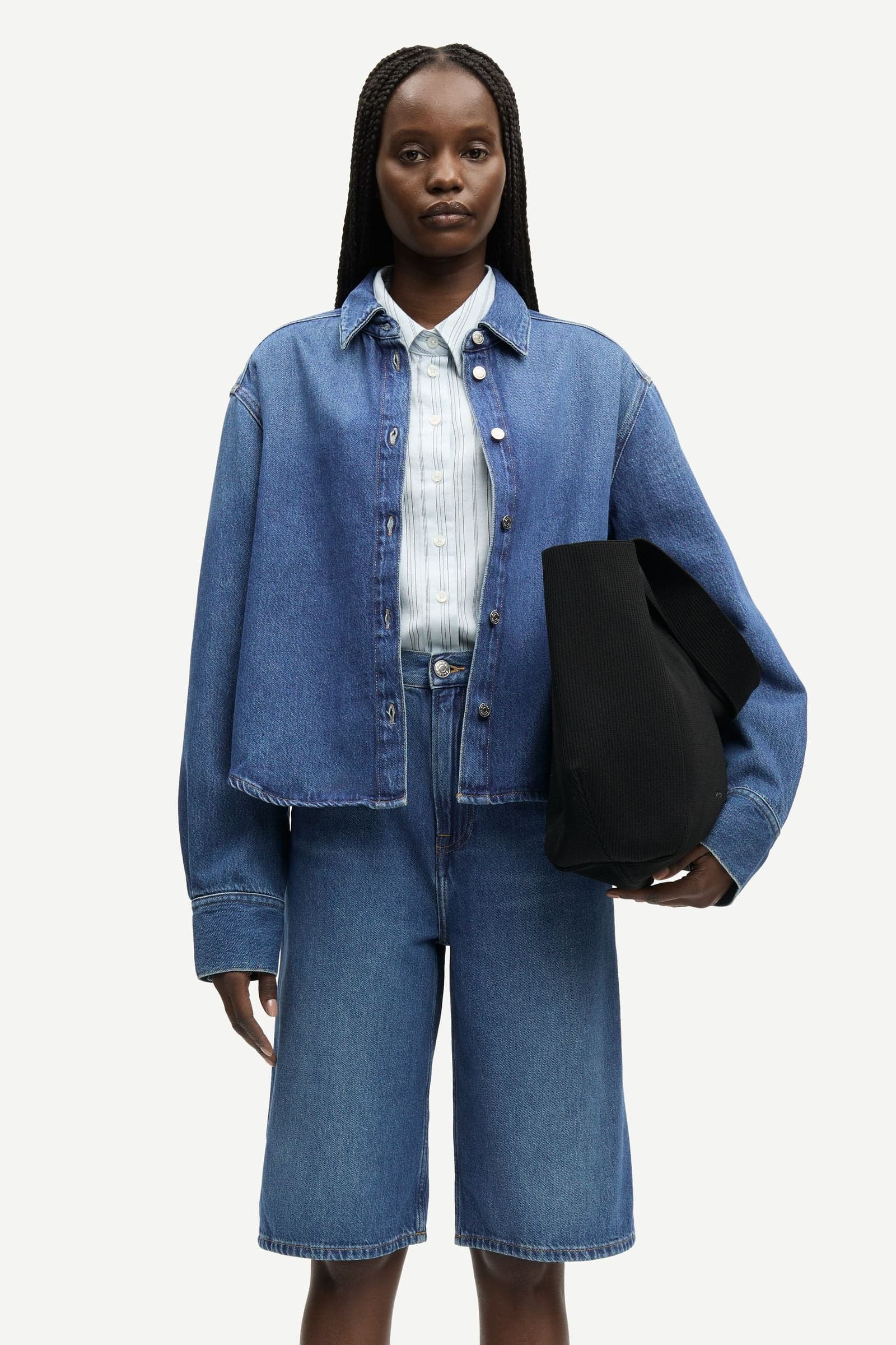 Sacelia shirt 15893 Fluid denim