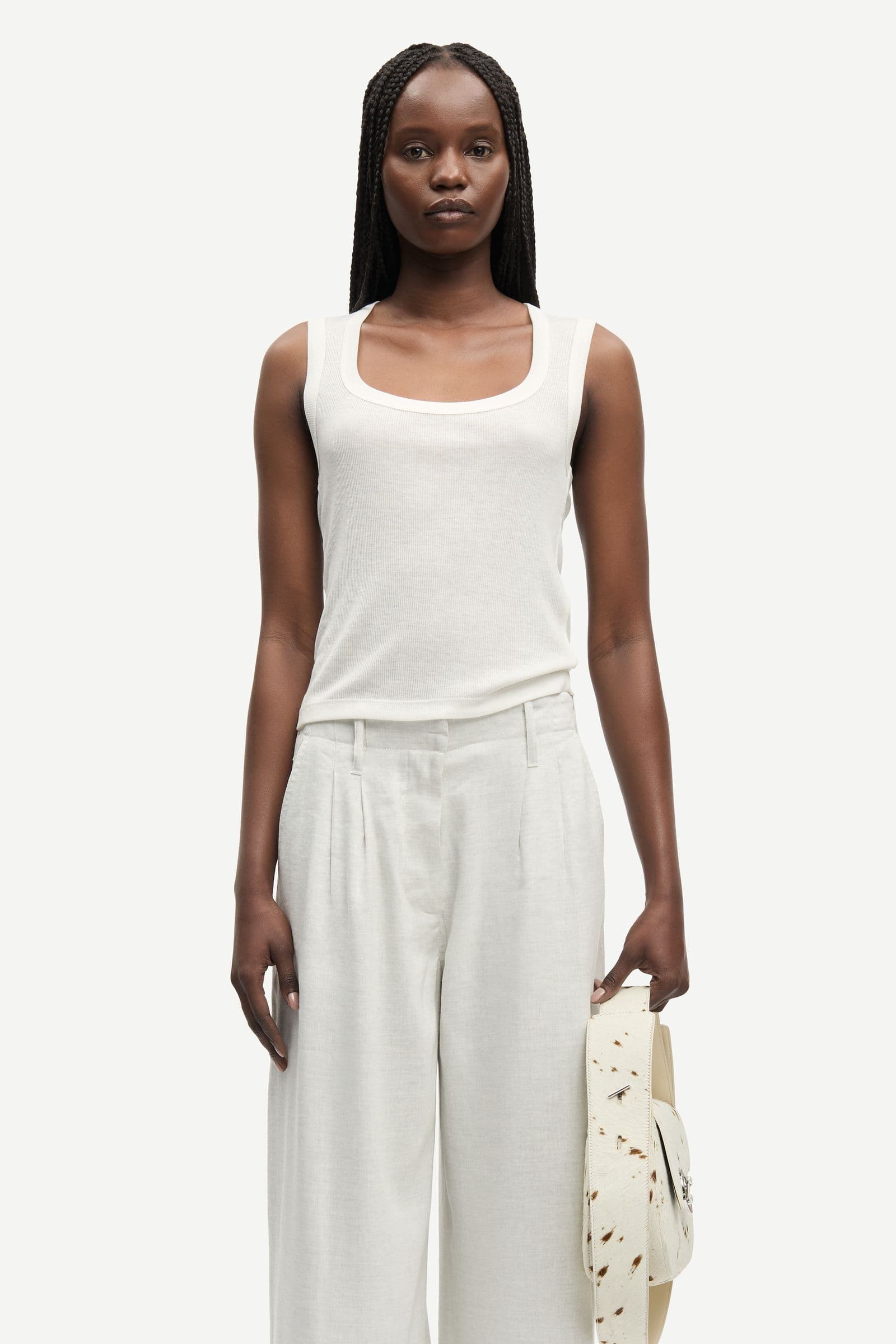 Saiben trousers 15931 Light Grey Mel.