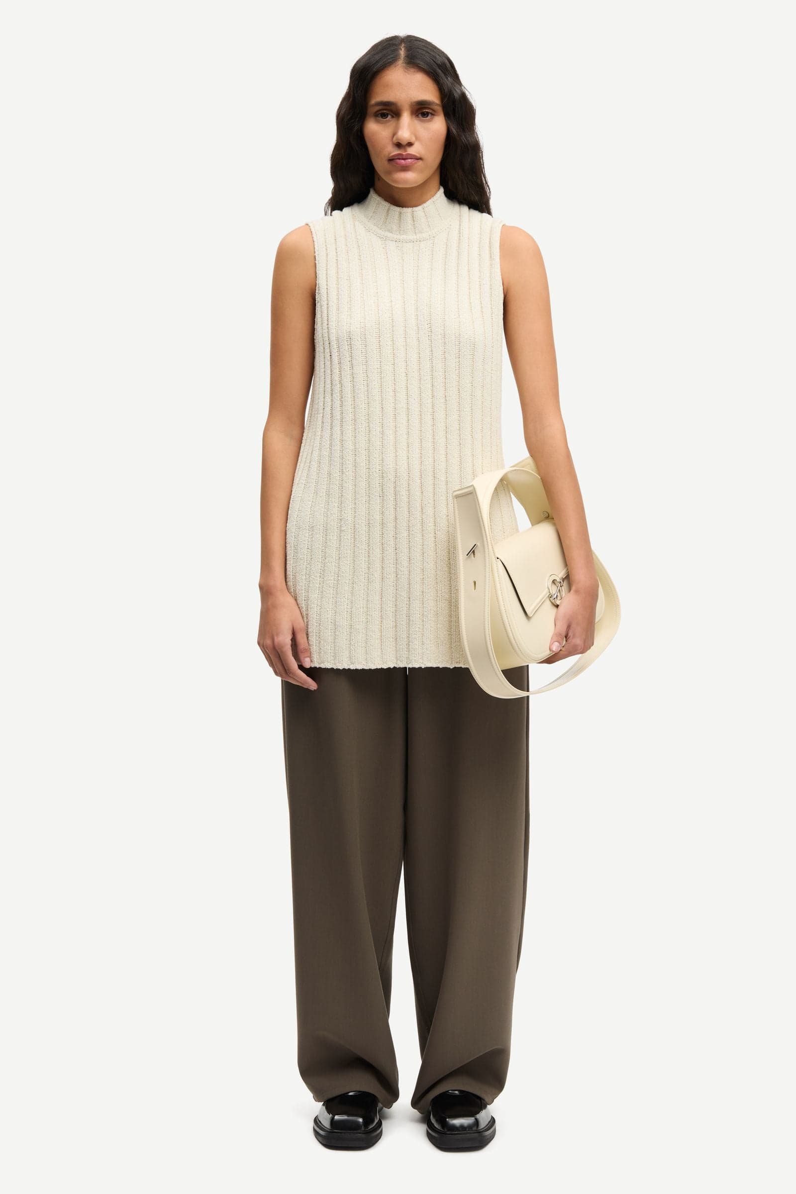 Saharper pleat trousers 15790 Major Brown