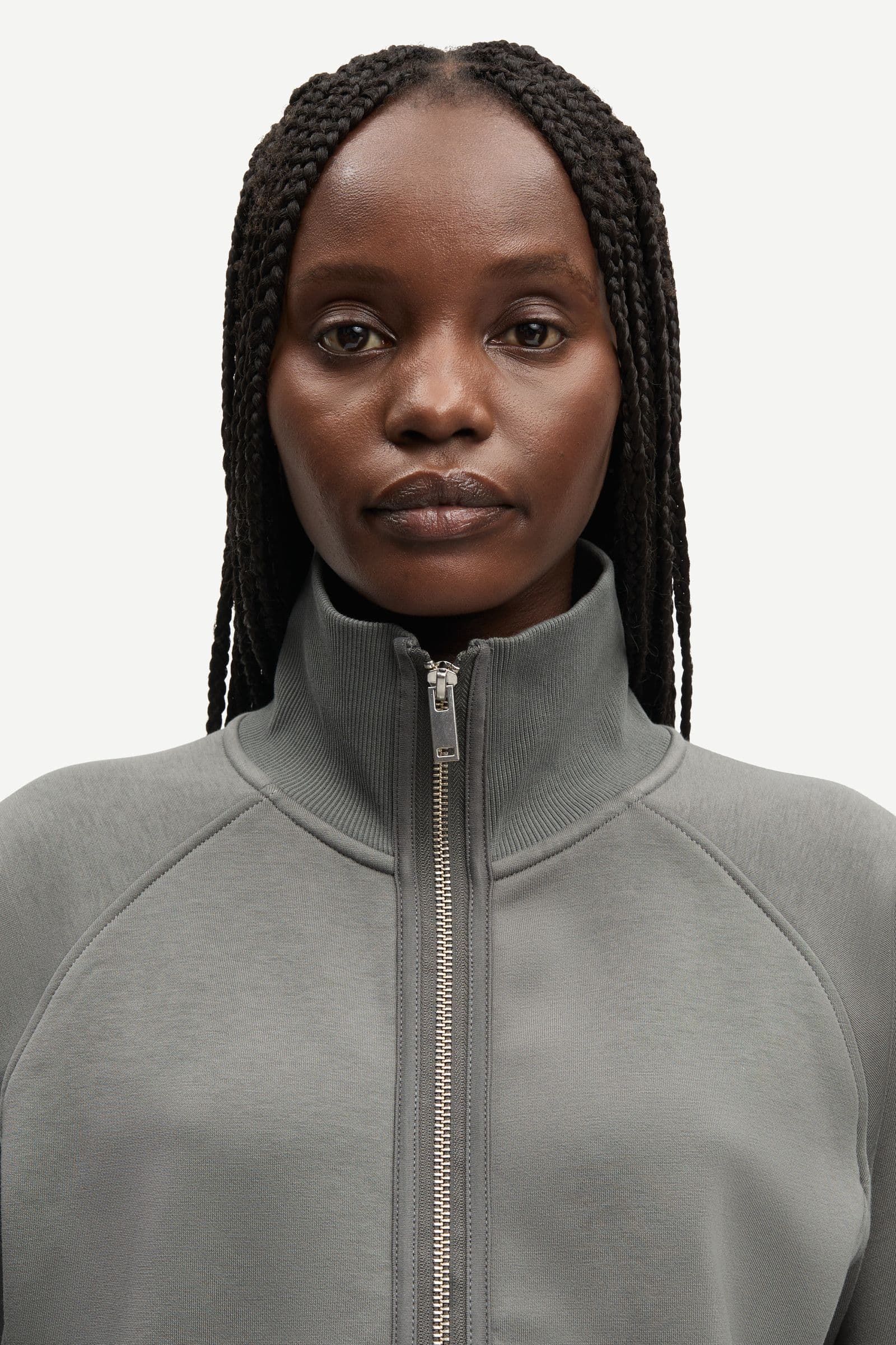 Sakira zip sweat 15905 Gunmetal