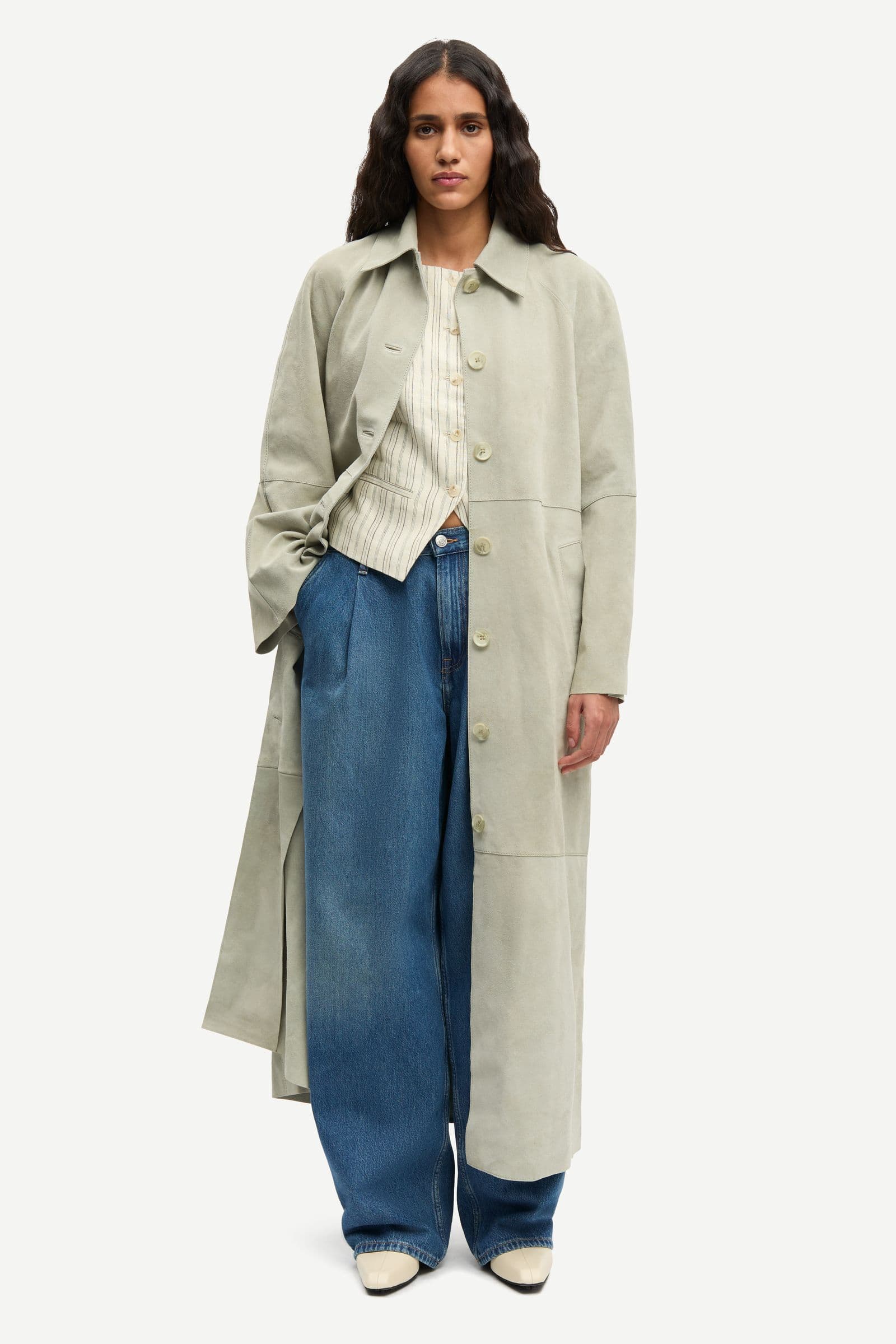 Sarae coat 15927 Ethereal Green