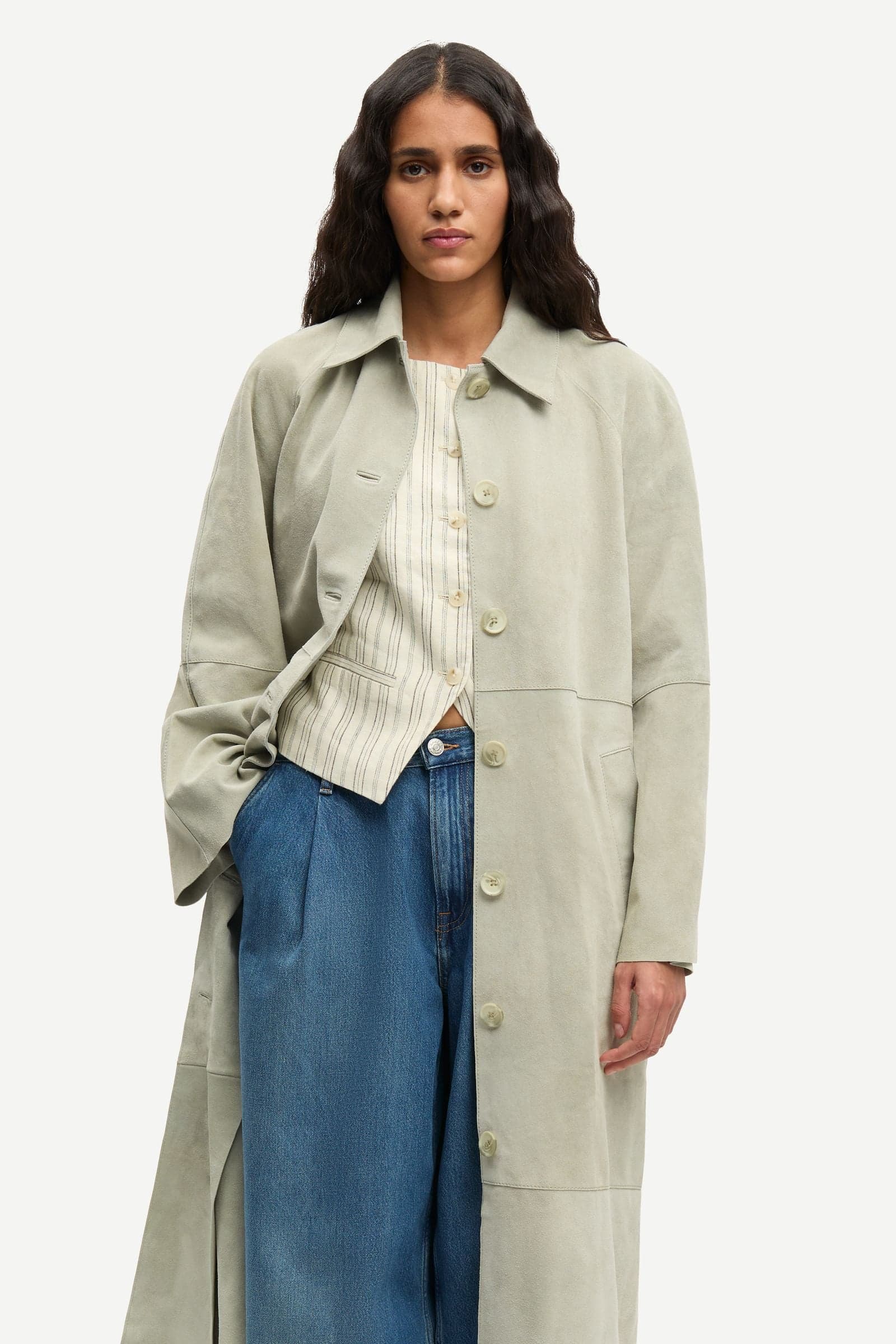 Sarae coat 15927 Ethereal Green