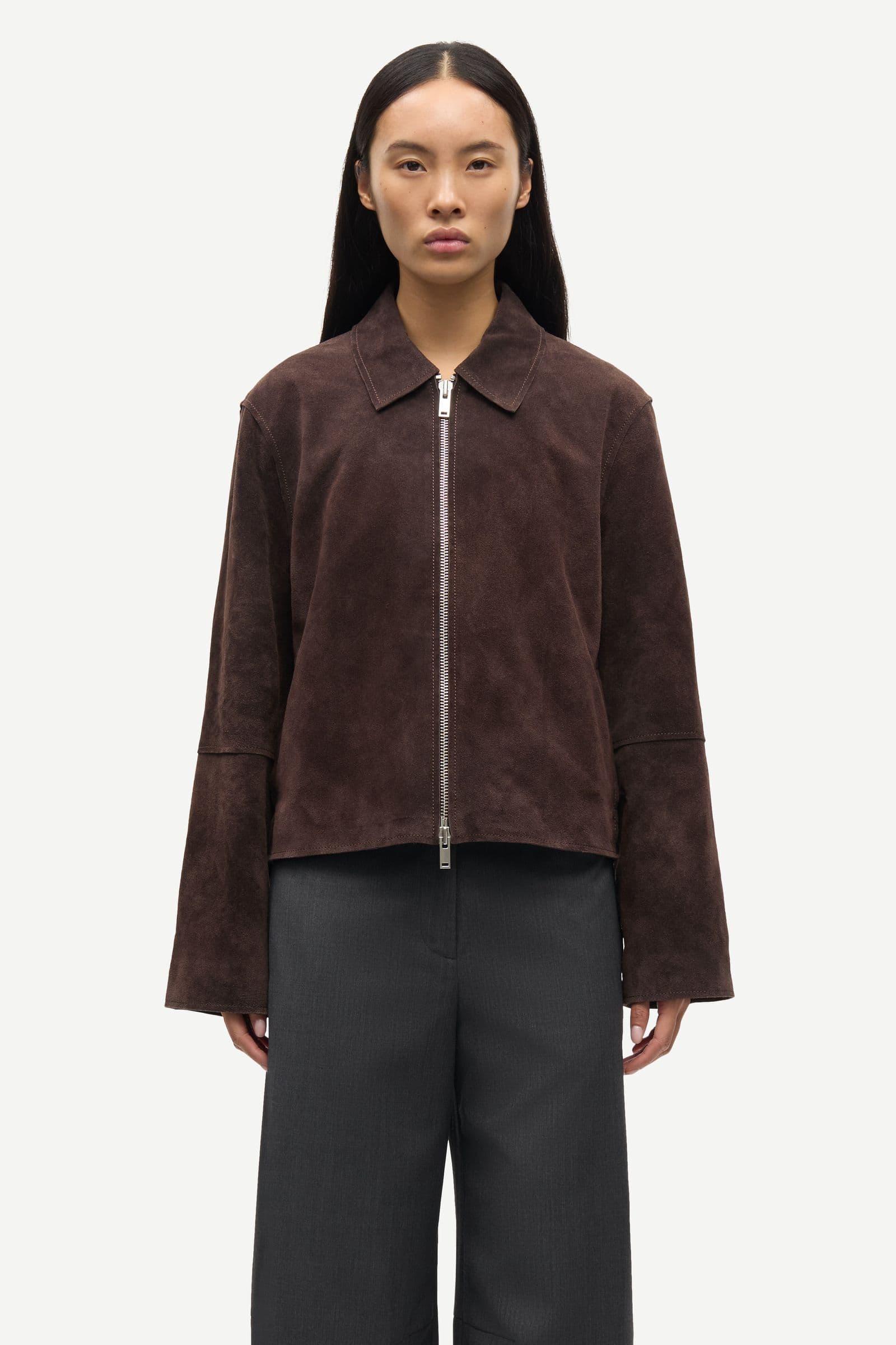 Salylo suede jacket 15927 Black Coffee