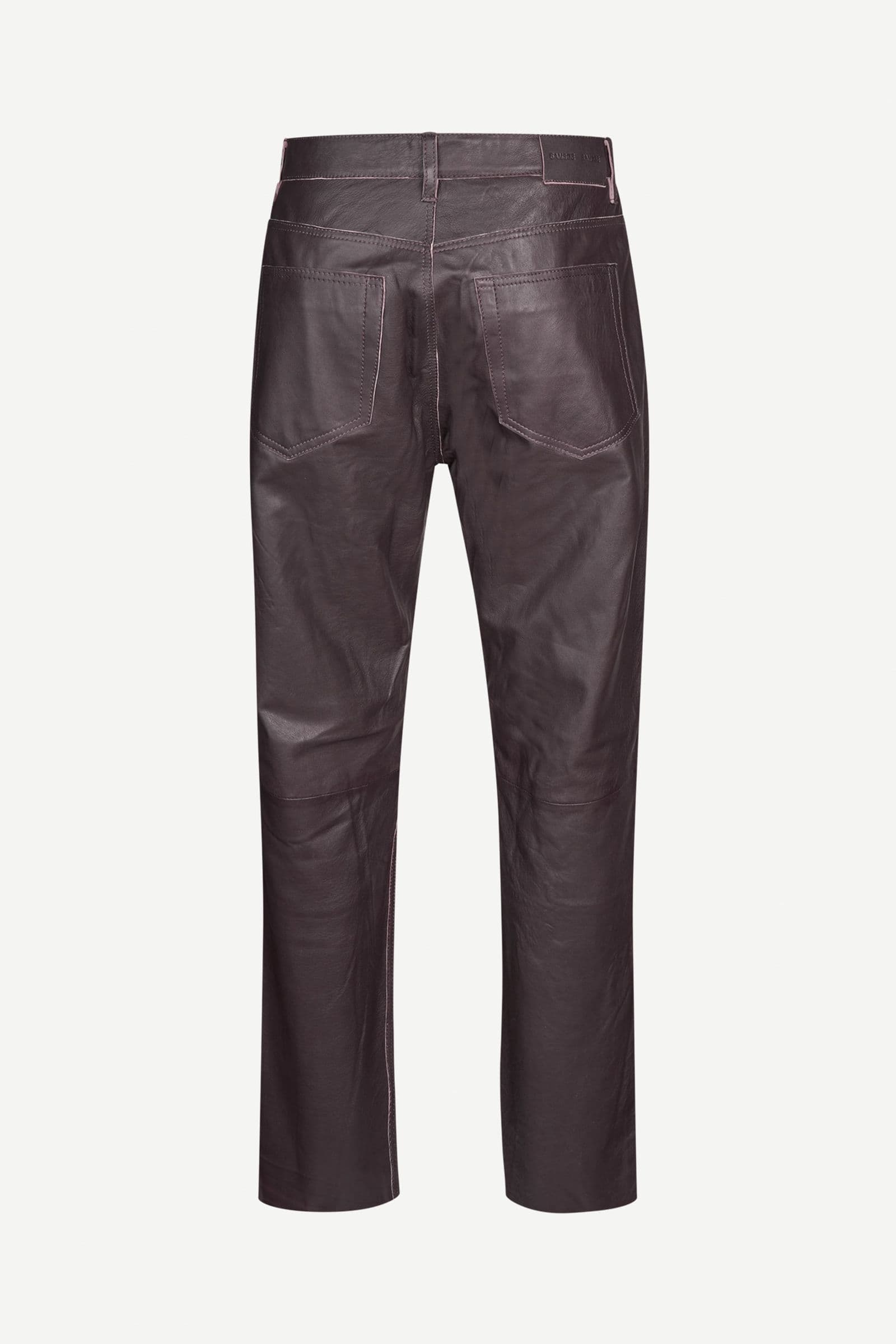 Saeddie leather trousers 16022 Black Olive