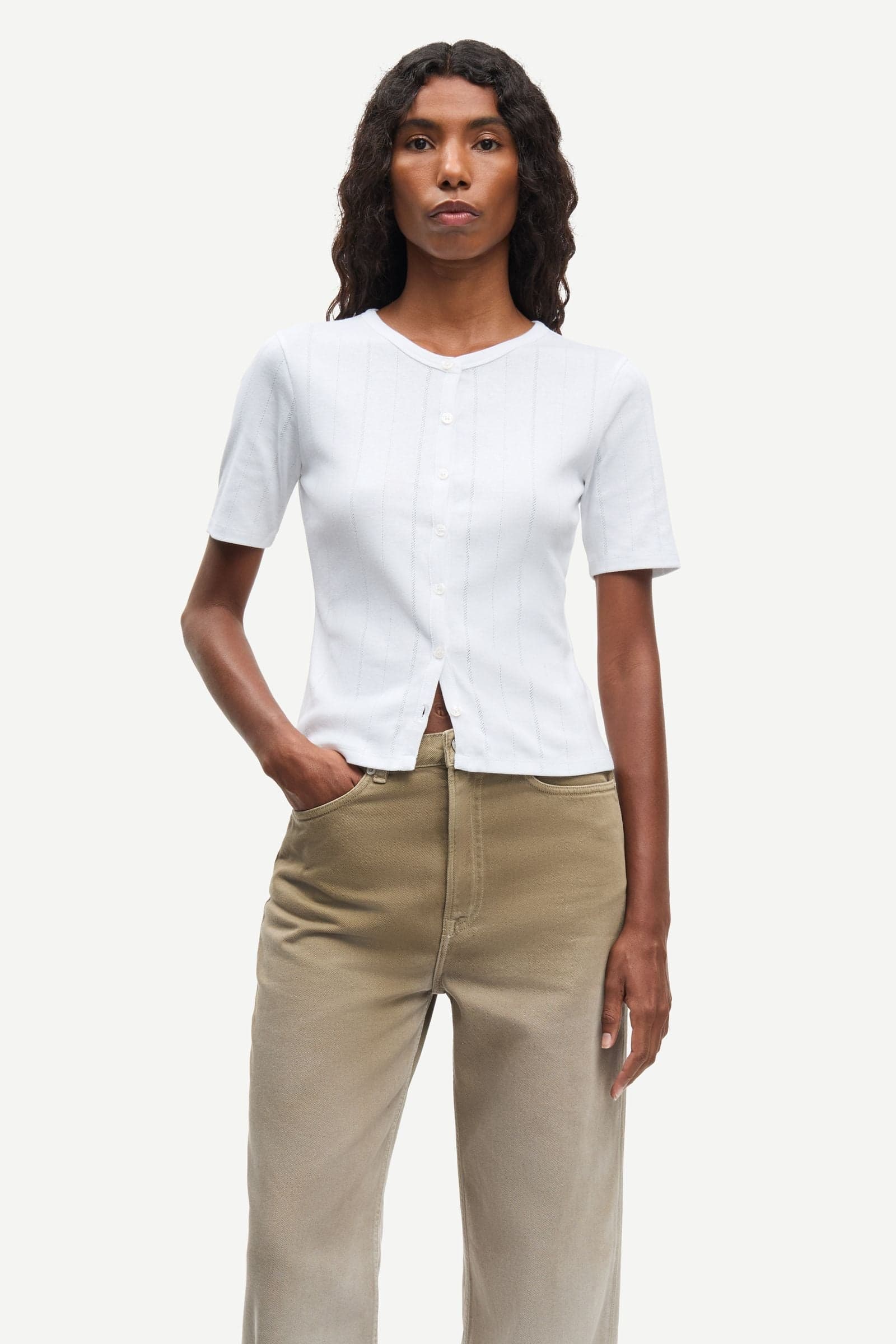 Sajuni ss cardigan 15901 White