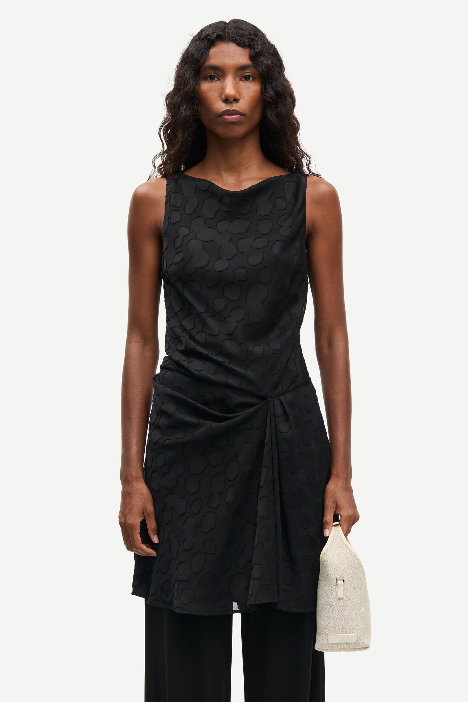 Satina short dress 16061 Black