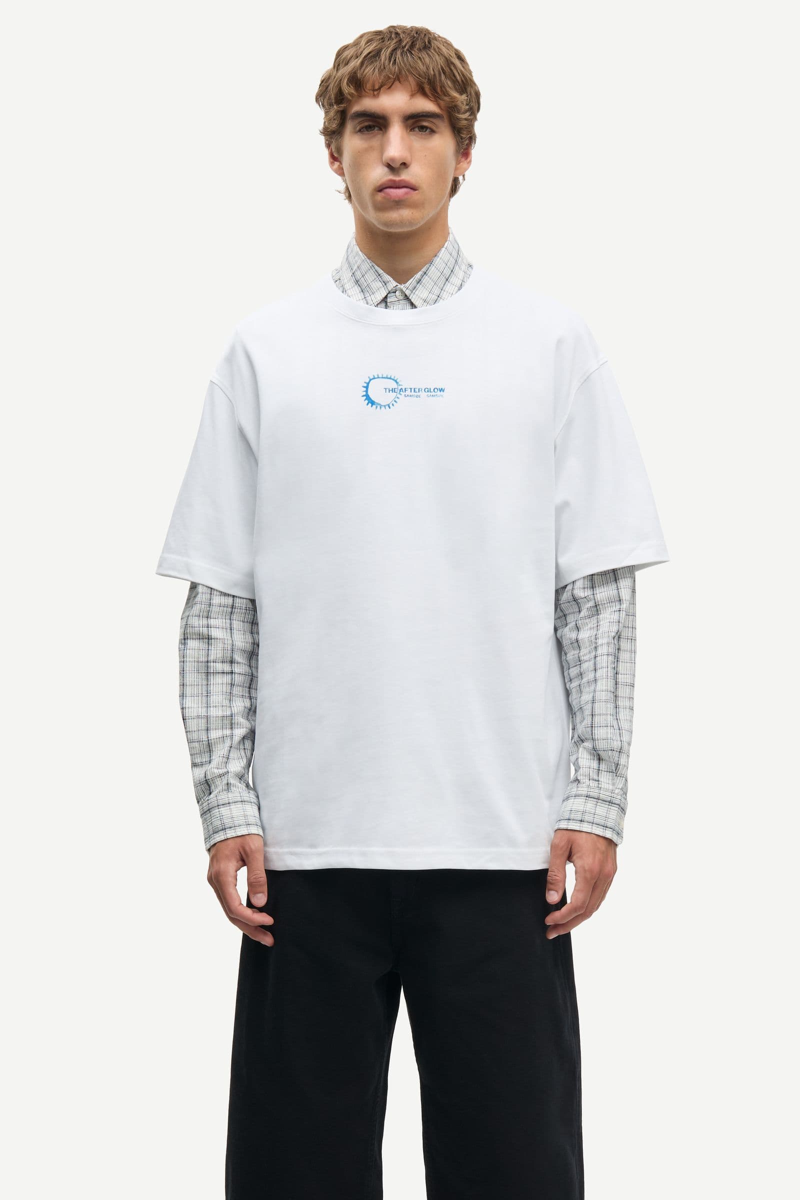 Sasteven t-shirt 11725 Blue Spiral