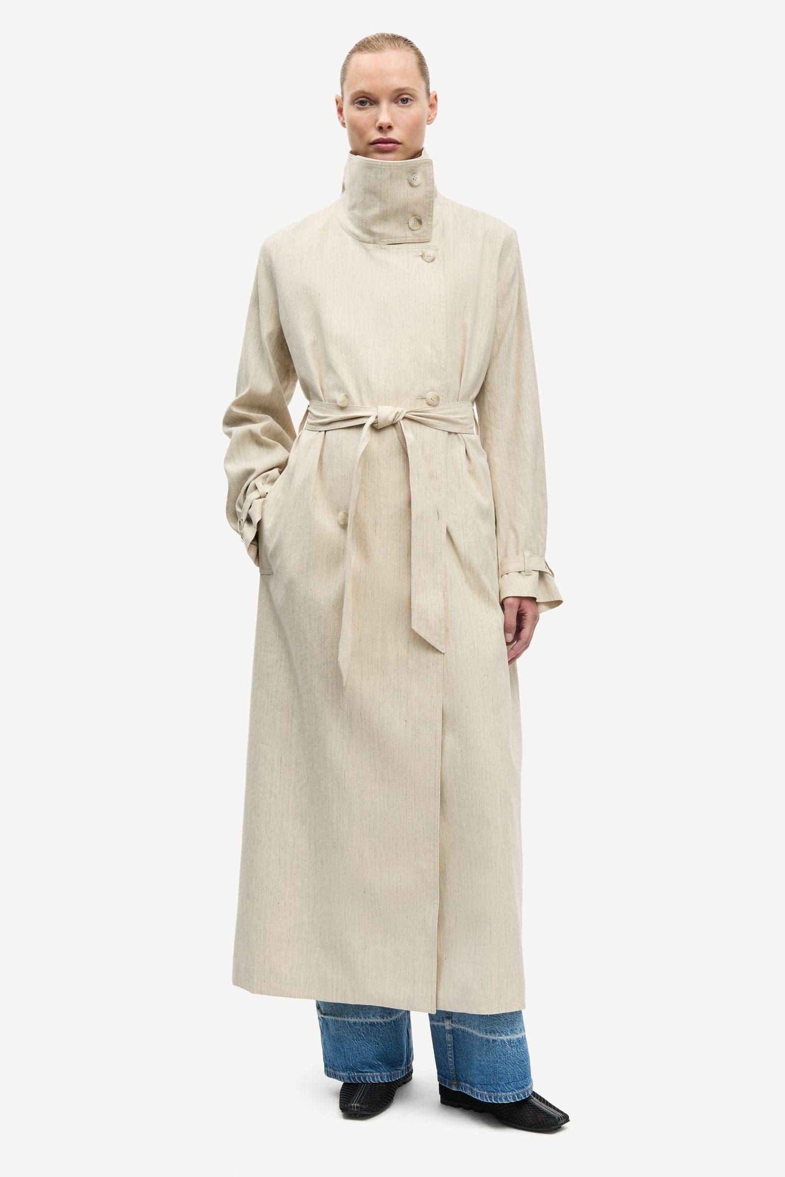 Sabianca coat 16050 Natural Mel.