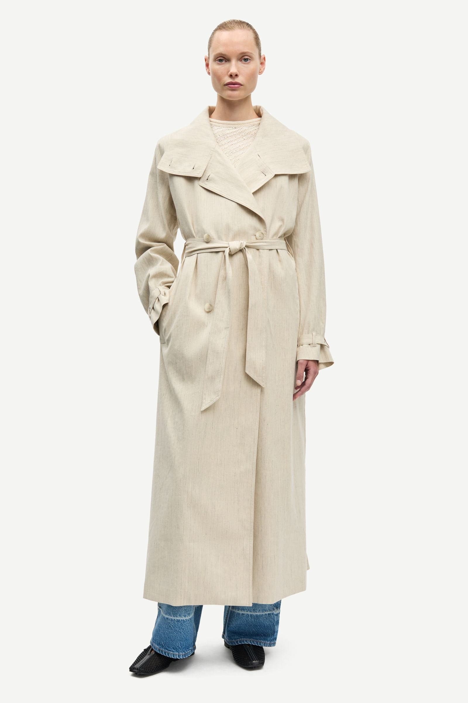 Sabianca coat 16050 Natural Mel.