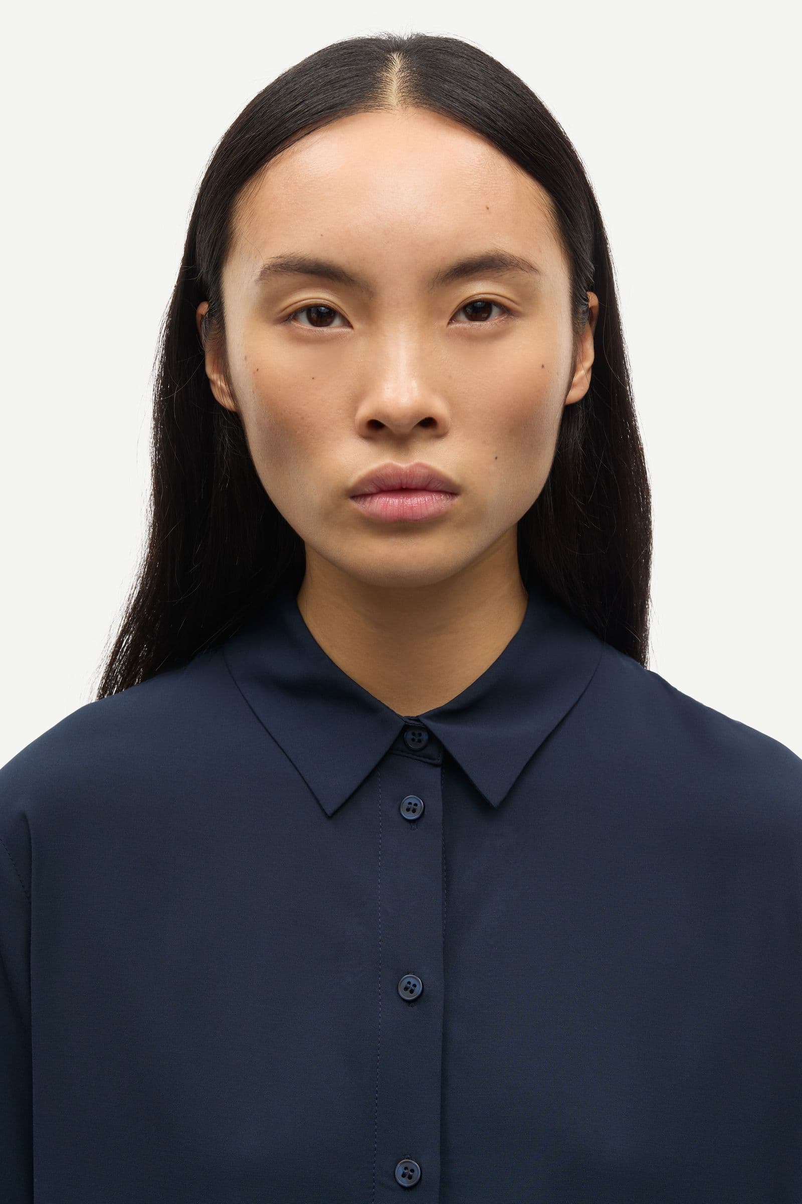 Saminna SS shirt 9942 Dark Sapphire