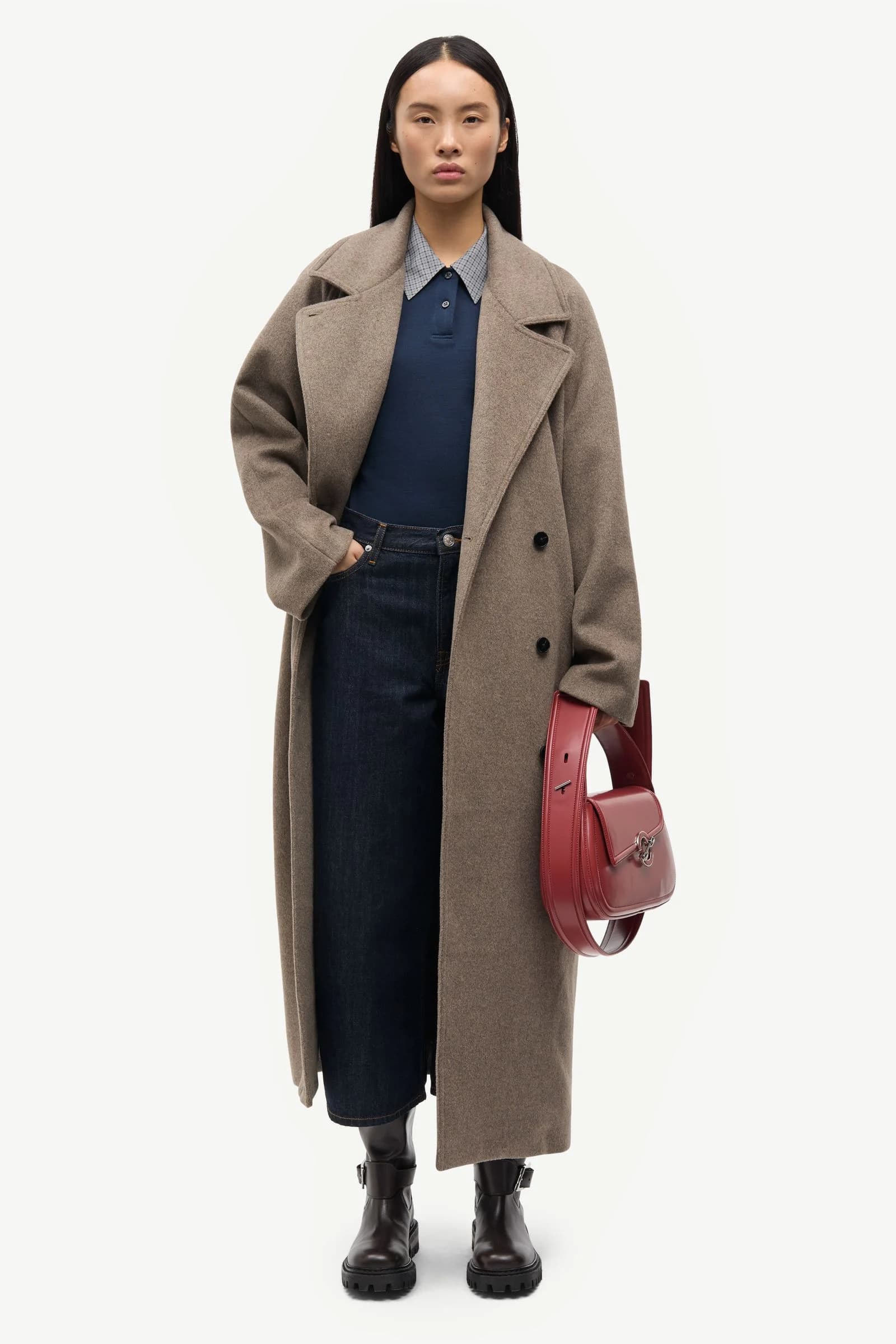 Sahannen coat 15772 Lead Gray Mel.