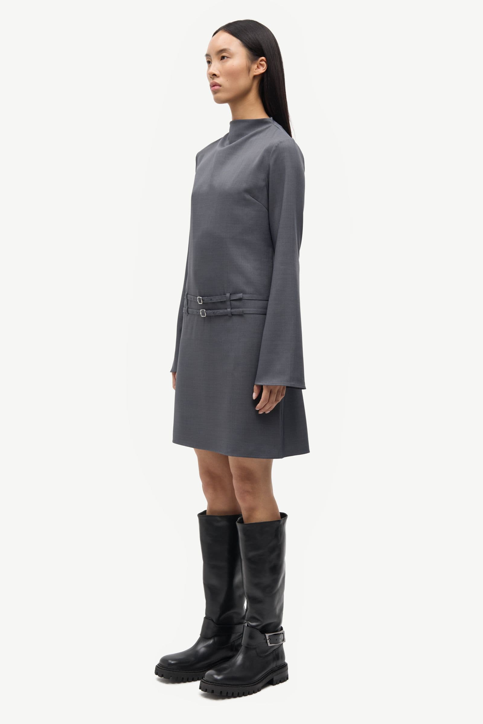 Sarummy dress 16178 Dark grey mel.