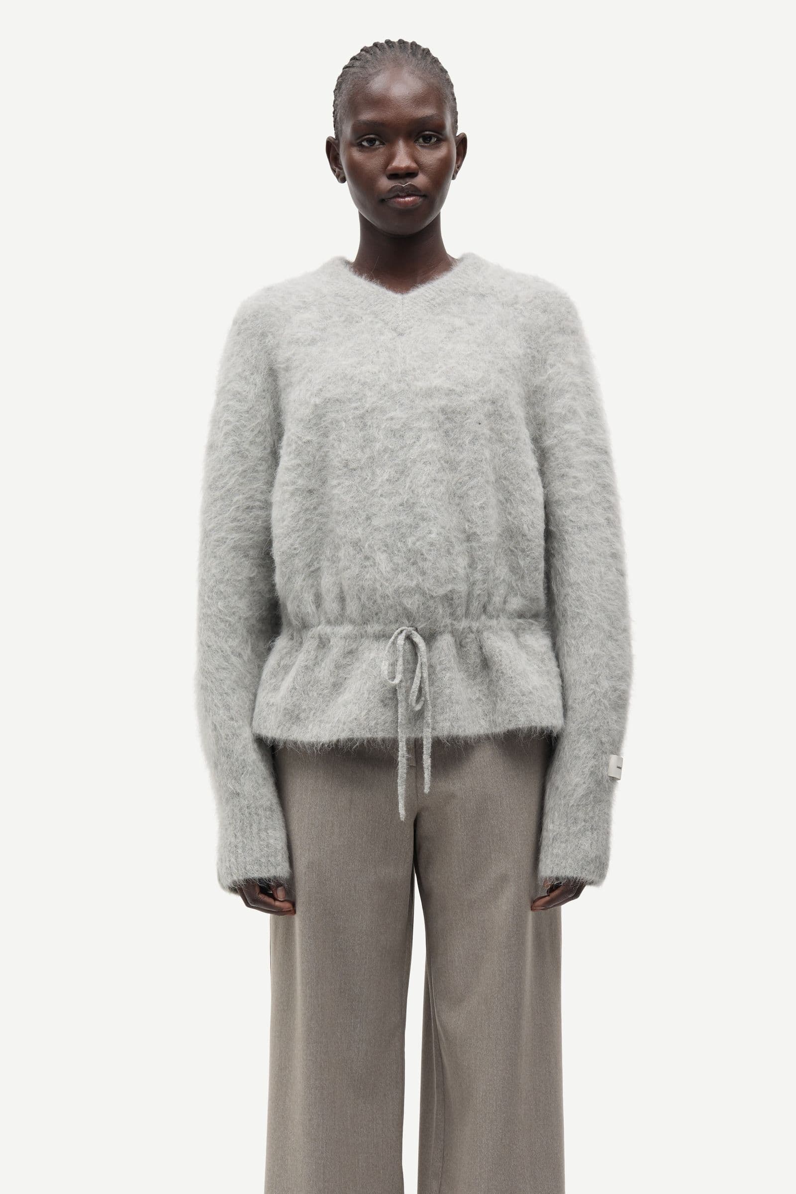 Salo v-neck 16165 Grey mel.