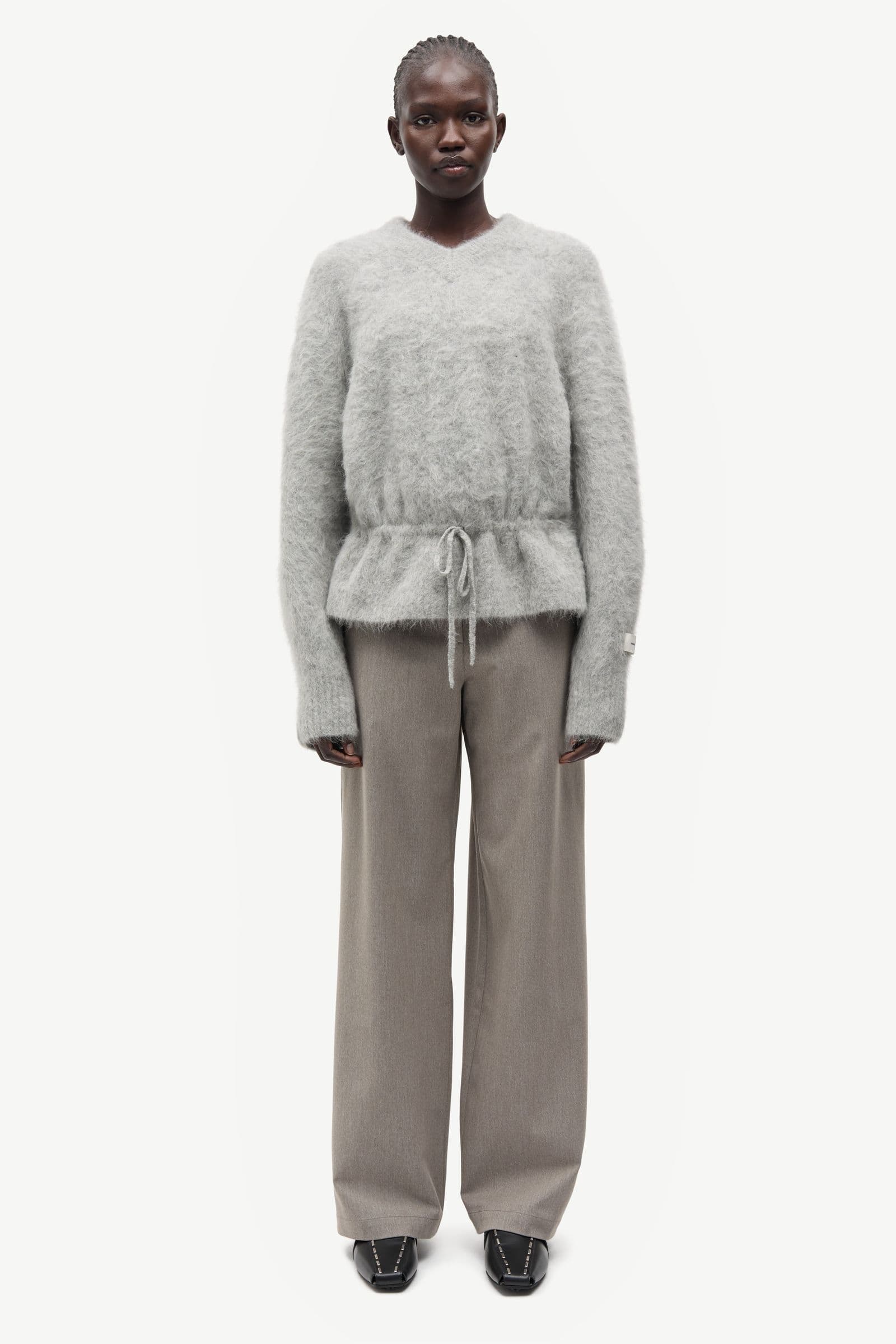 Salo v-neck 16165 Grey mel.