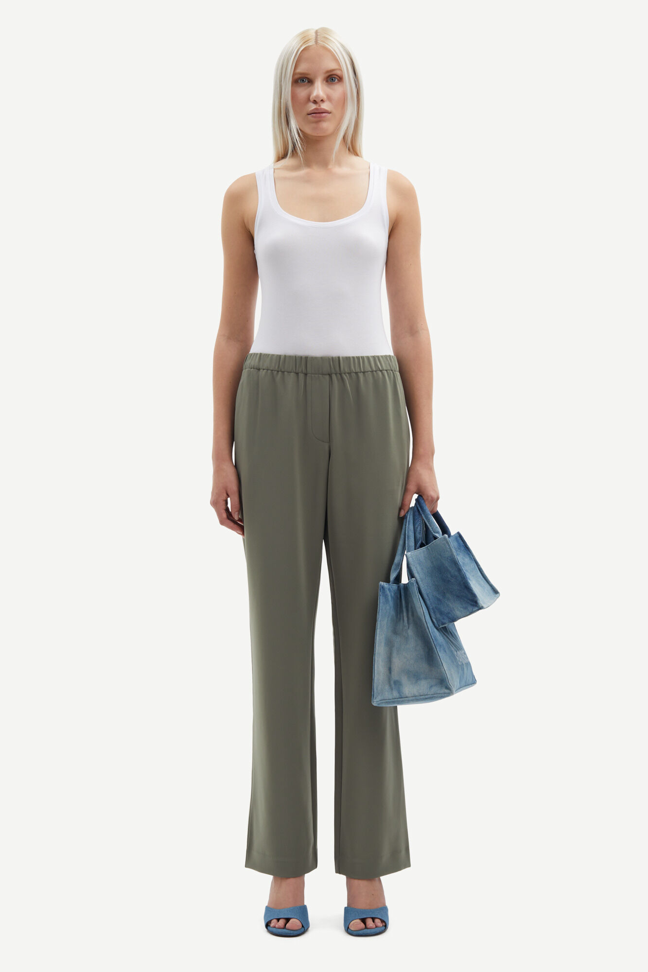 Flared tailored trousers - Black - Ladies | H&M